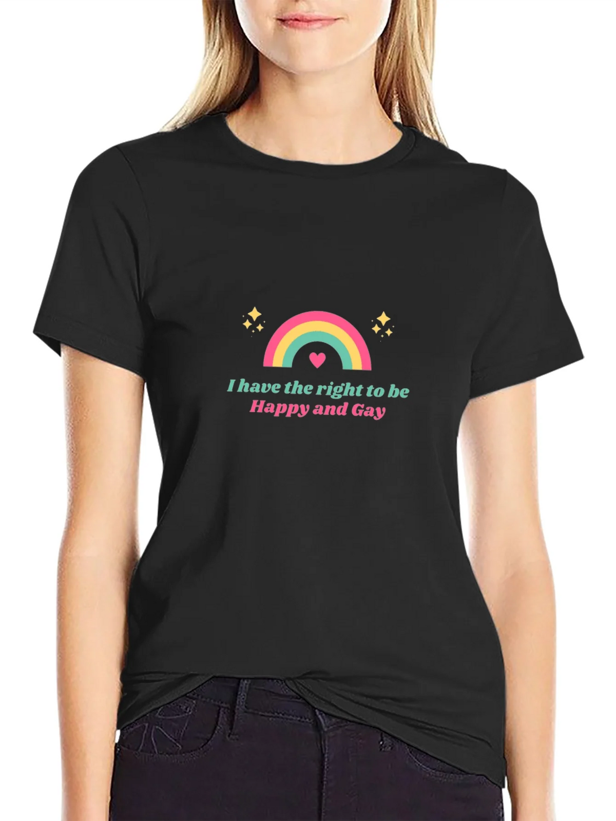Happy and Gay Rainbow T-Shirt product image 2