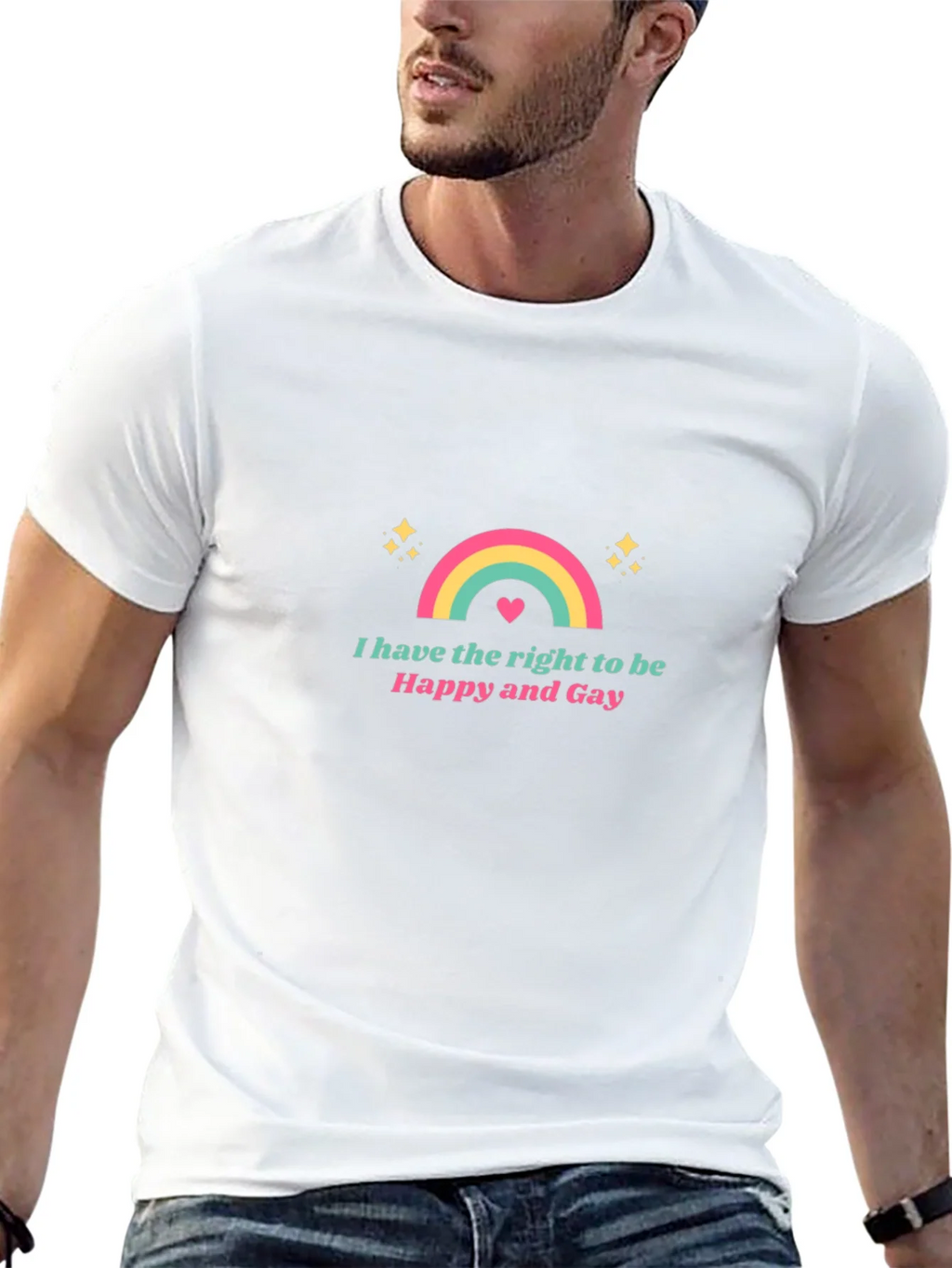 Happy and Gay Rainbow T-Shirt product image 12