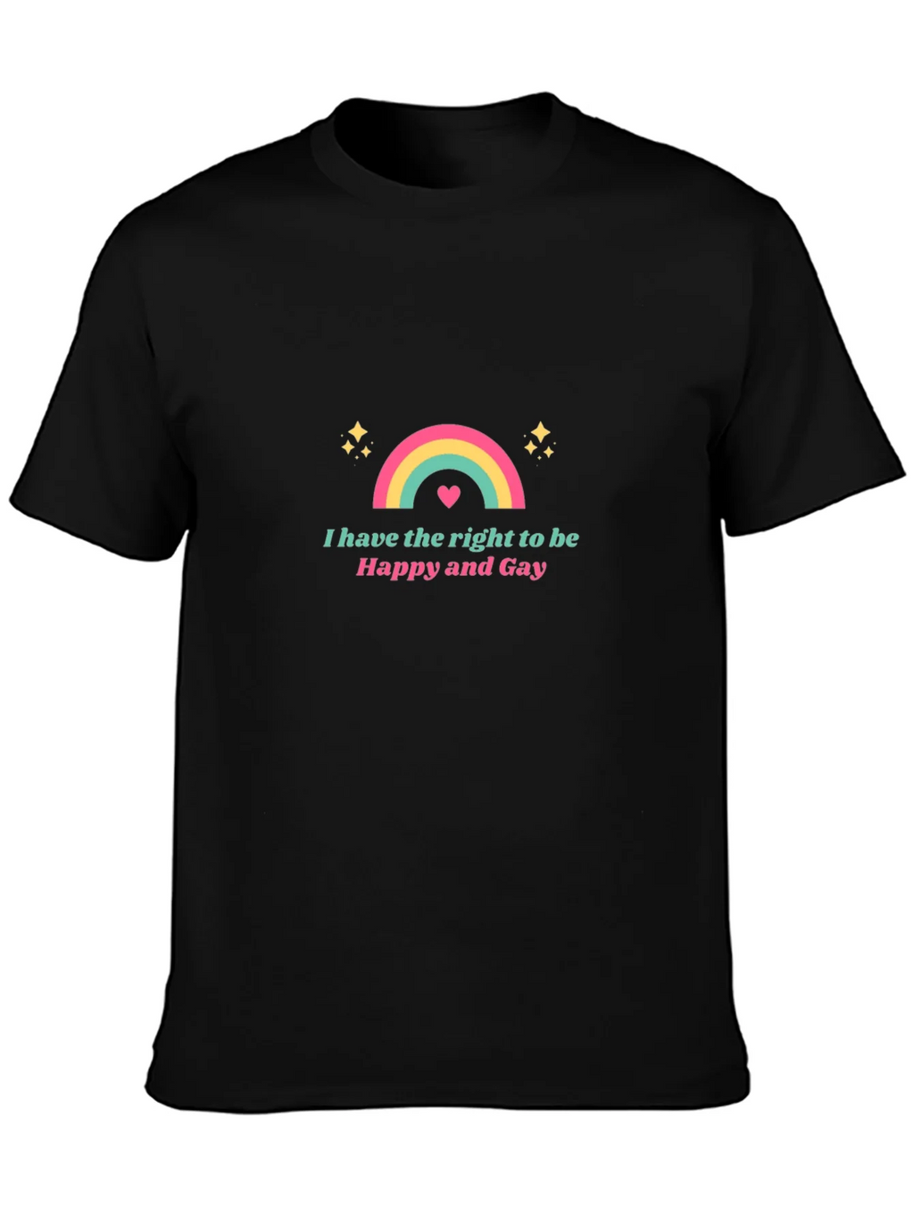 Happy and Gay Rainbow T-Shirt product image 3