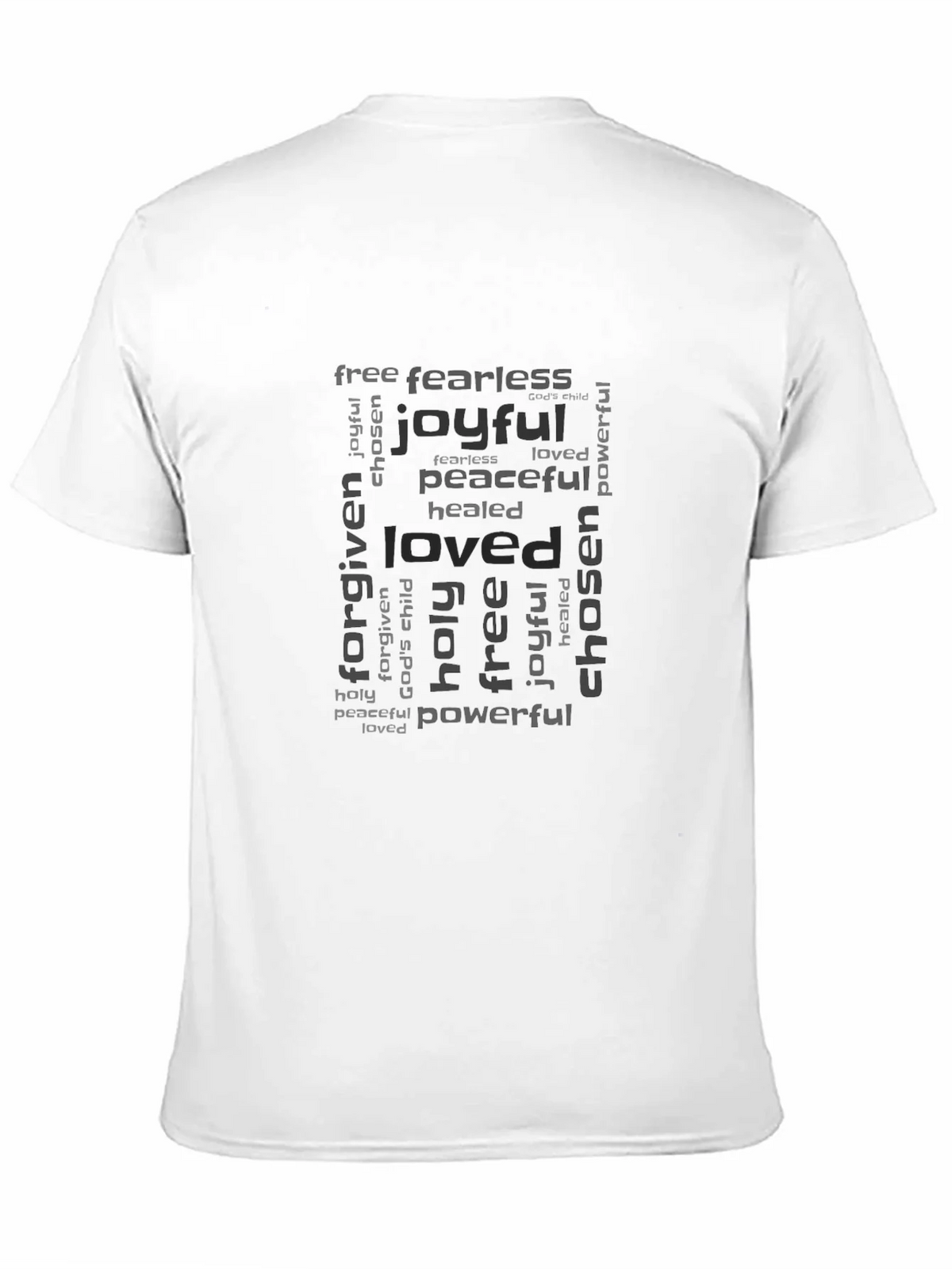 Inspirational Word Art Black T-Shirt product image 10