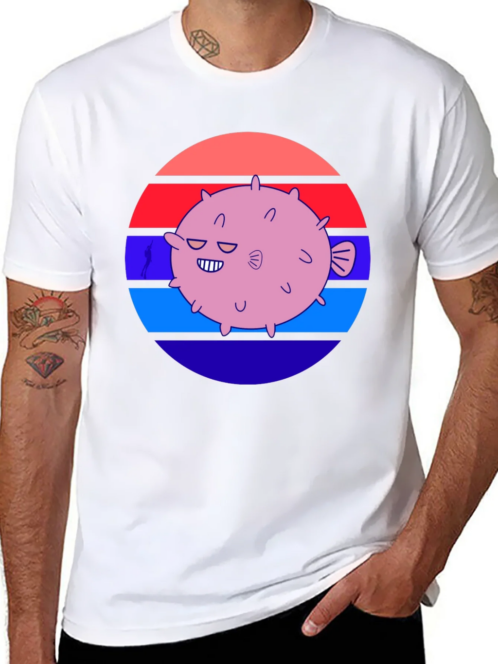 Puffer Fish Graphic Tee - Retro Style product image 7
