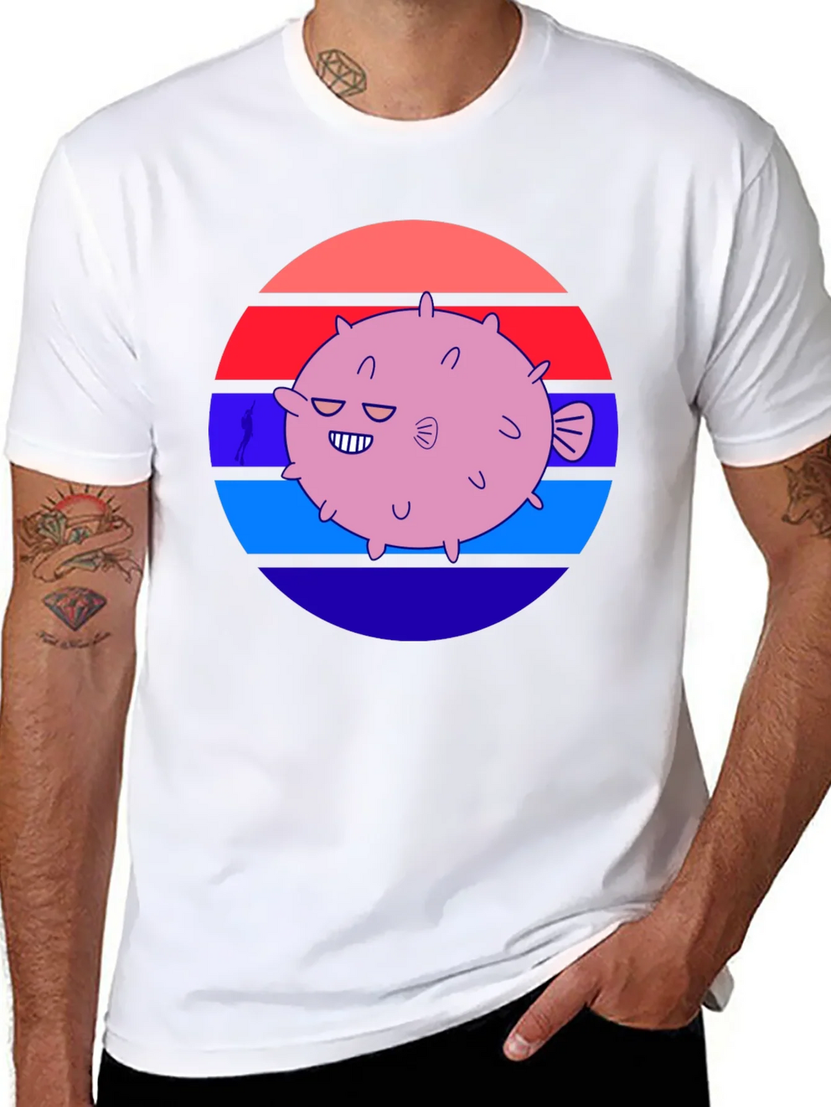 Puffer Fish Graphic Tee - Retro Style product image 7
