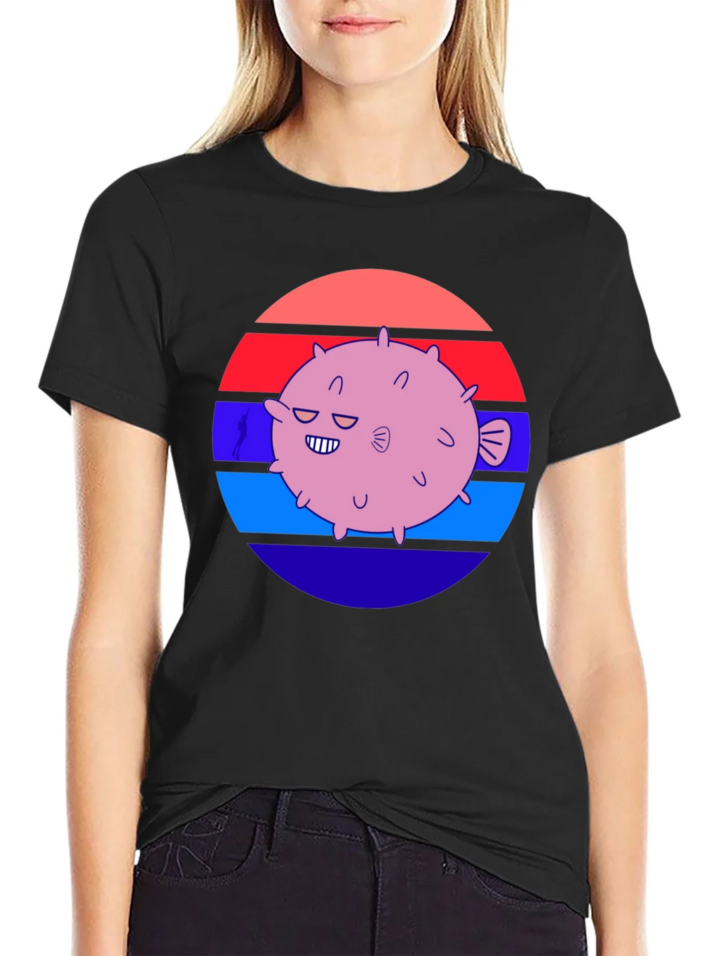 Puffer Fish Graphic Tee - Retro Style product image 2
