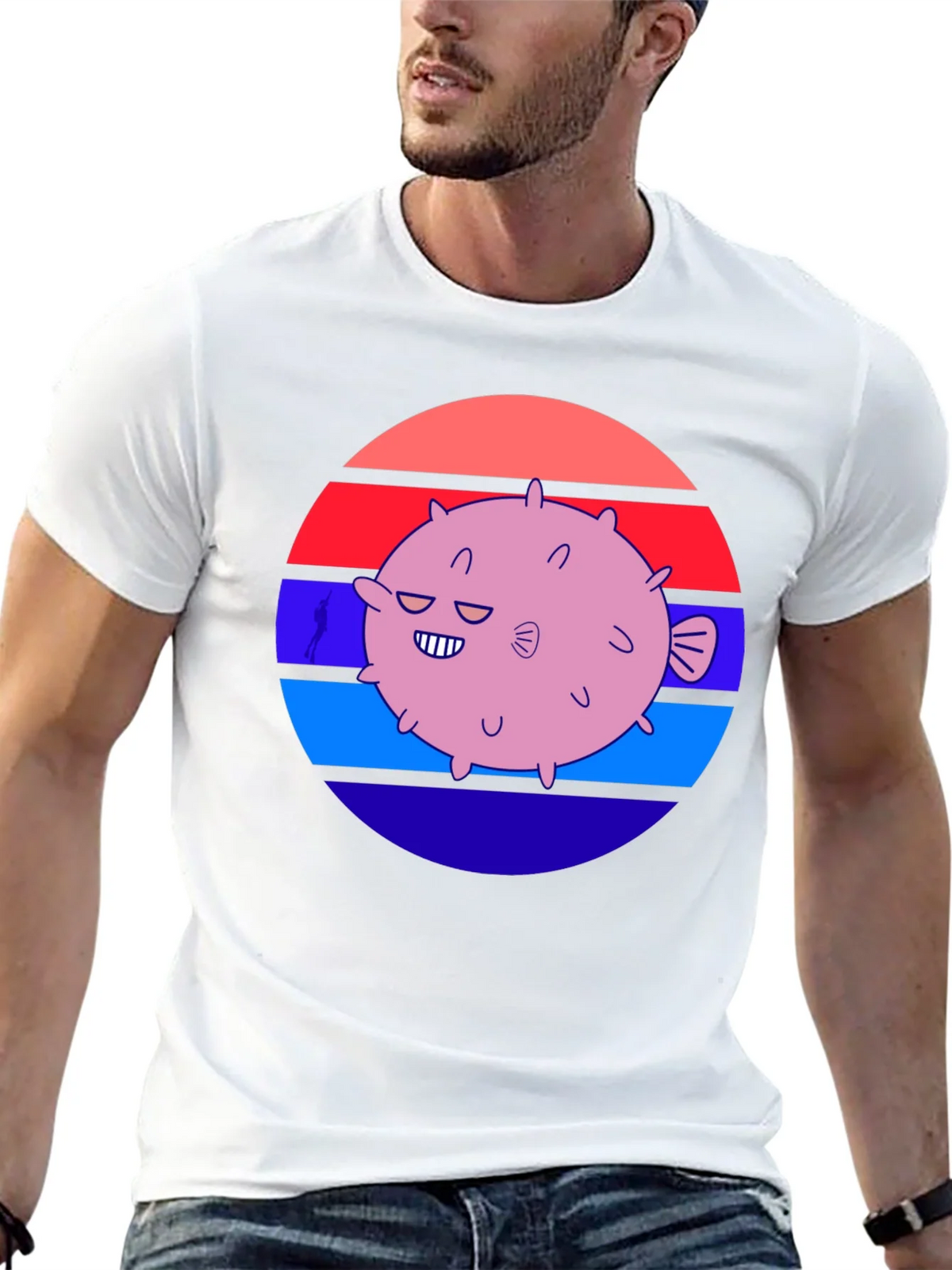 Puffer Fish Graphic Tee - Retro Style product image 12