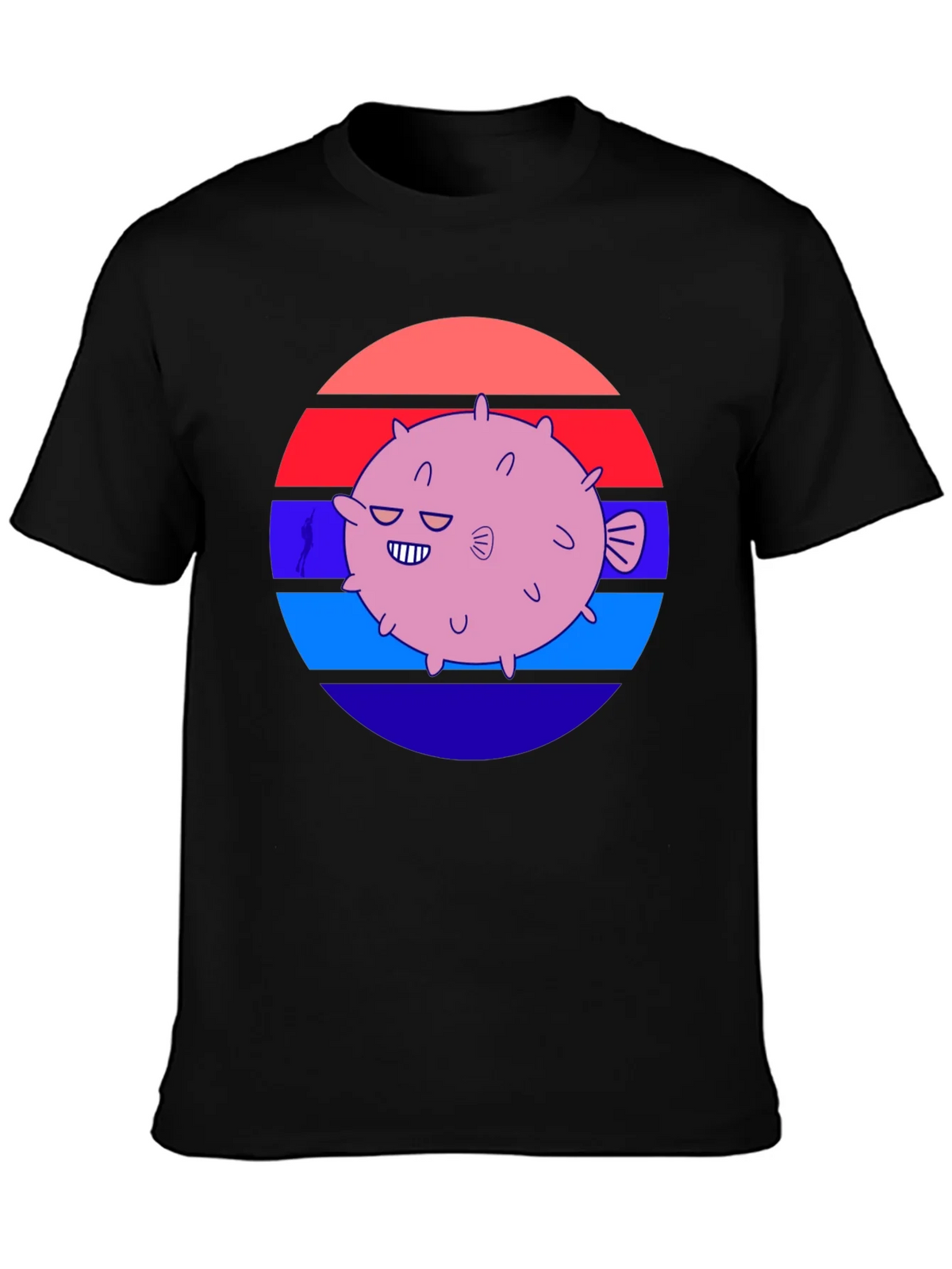 Puffer Fish Graphic Tee - Retro Style product image 3