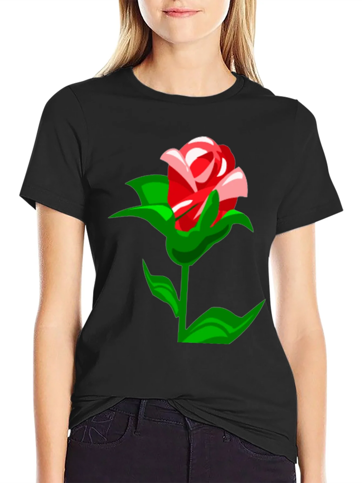 Rose Graphic T-Shirt - Stylish Mens Tee product image 2