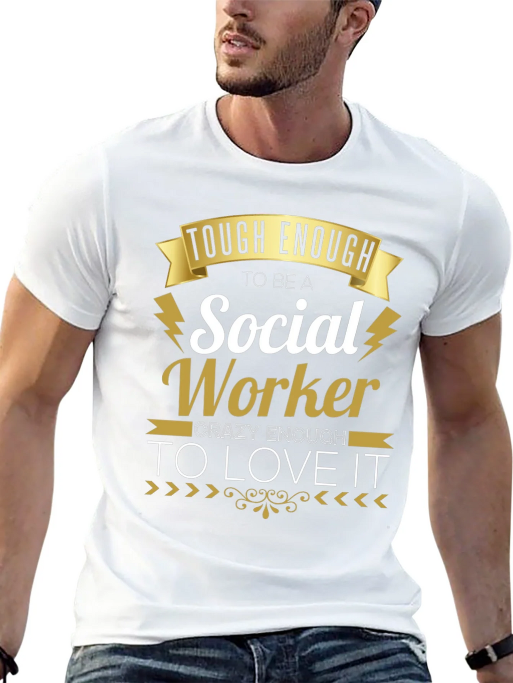 Social Worker T-Shirt - Tough & Crazy Enough To Love It! product image 11