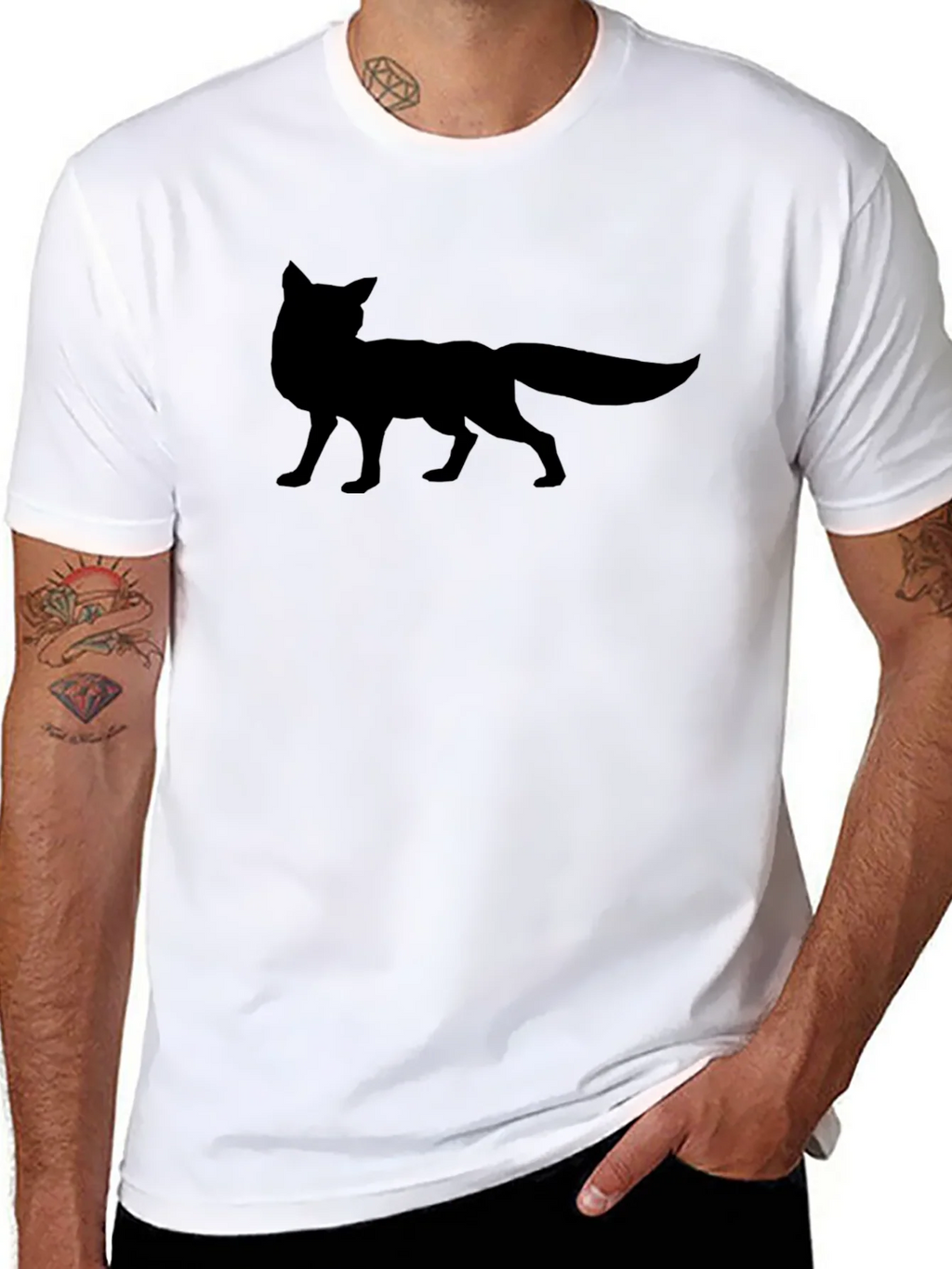 Fox Silhouette Black T-Shirt product image 7