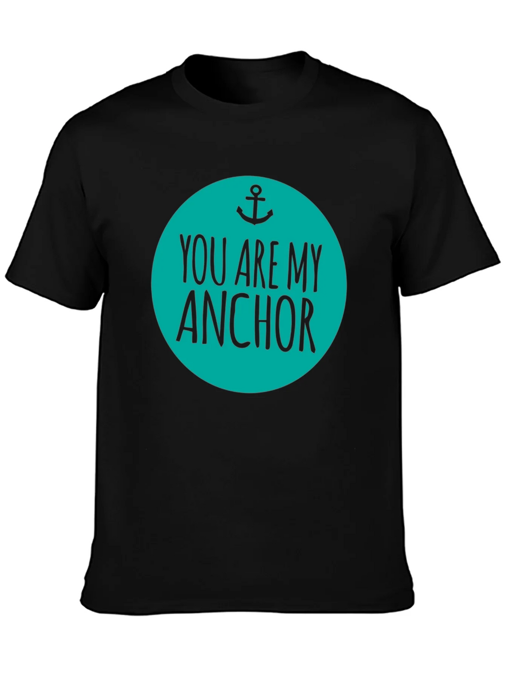 You Are My Anchor Graphic Tee - Mens Black Cotton Blend product image 3