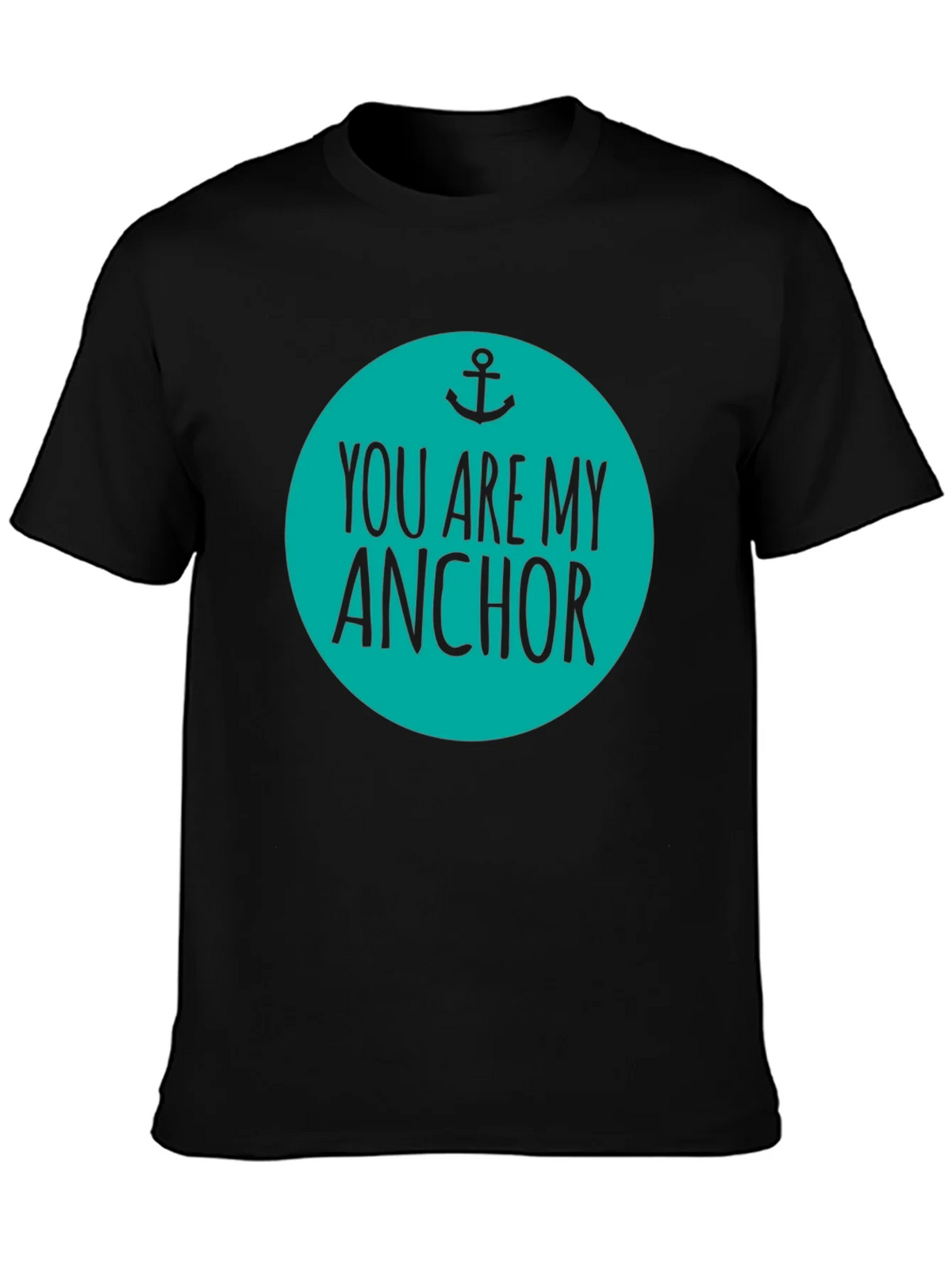 You Are My Anchor Graphic Tee - Mens Black Cotton Blend product image 3