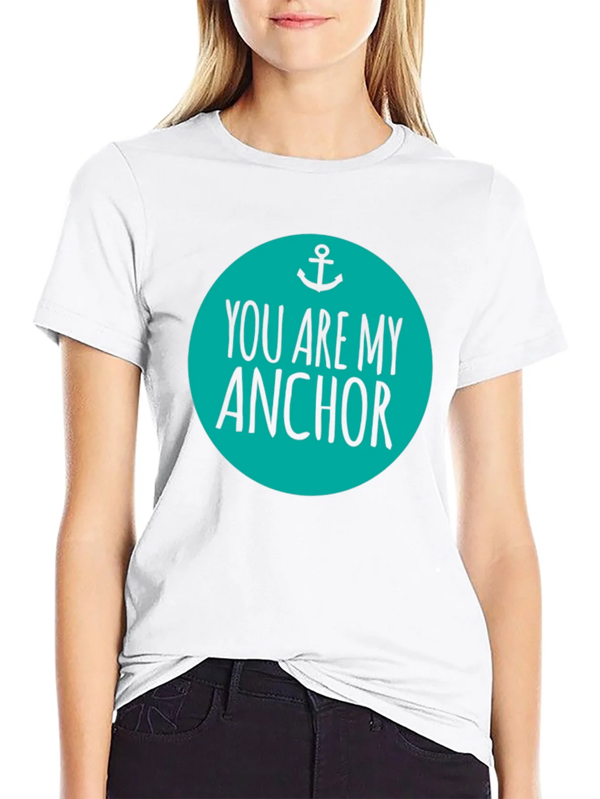 You Are My Anchor Graphic Tee - Mens Black Cotton Blend product image 8
