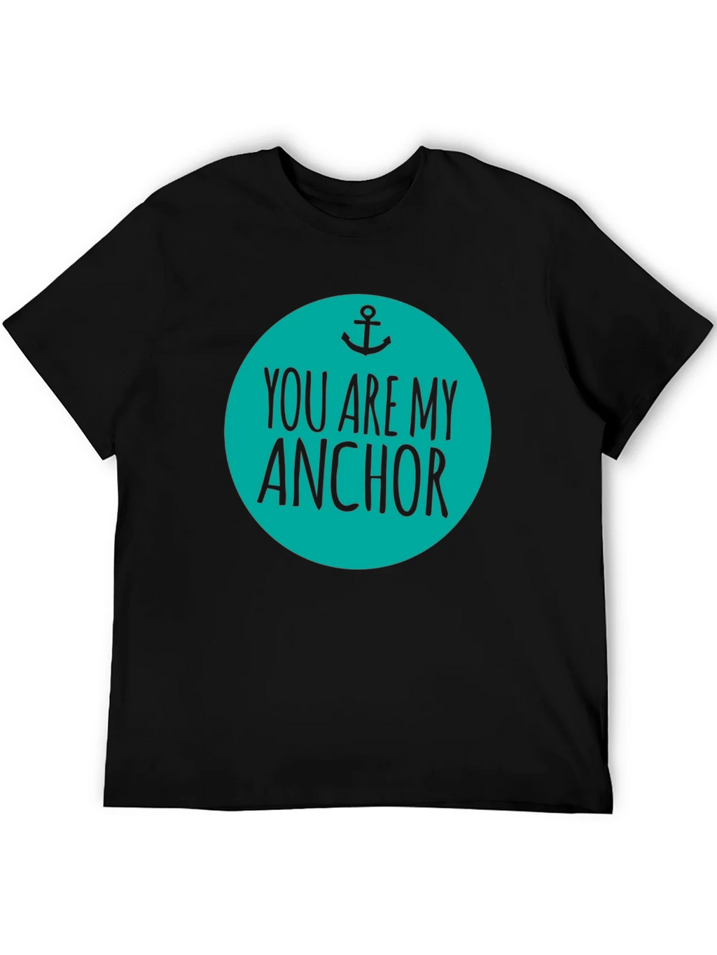 You Are My Anchor Graphic Tee - Mens Black Cotton Blend product image 5