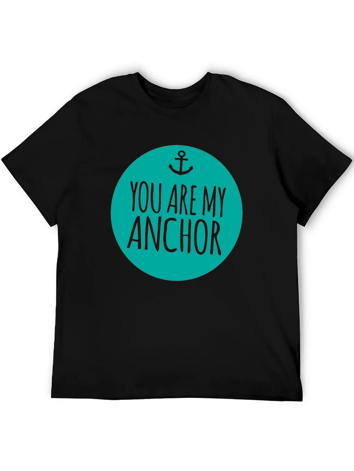 You Are My Anchor Graphic Tee - Mens Black Cotton Blend product image 5