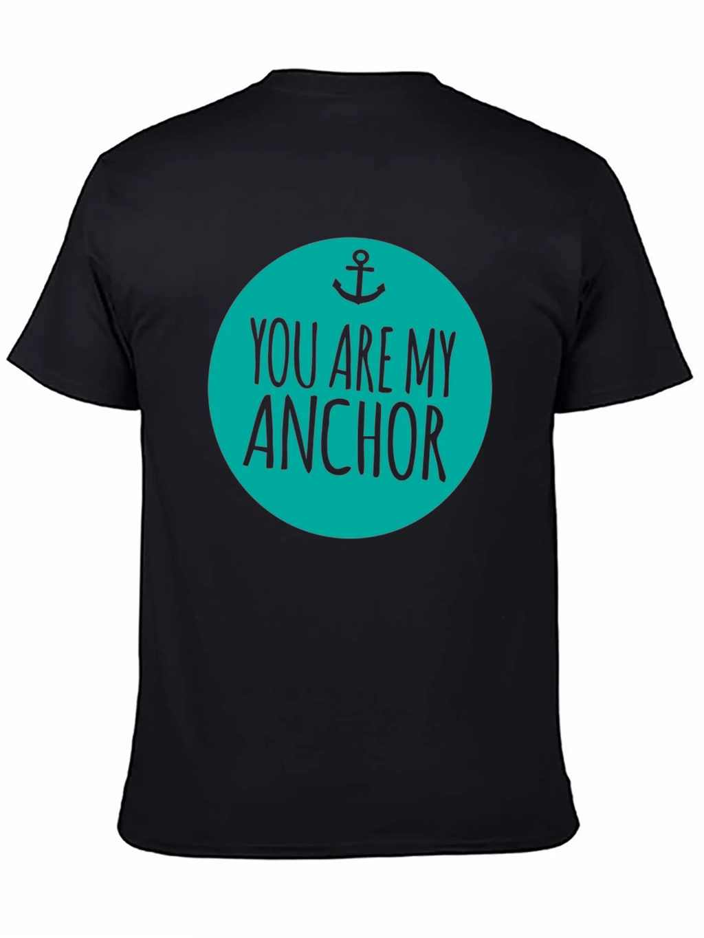 You Are My Anchor Graphic Tee - Mens Black Cotton Blend product image 4