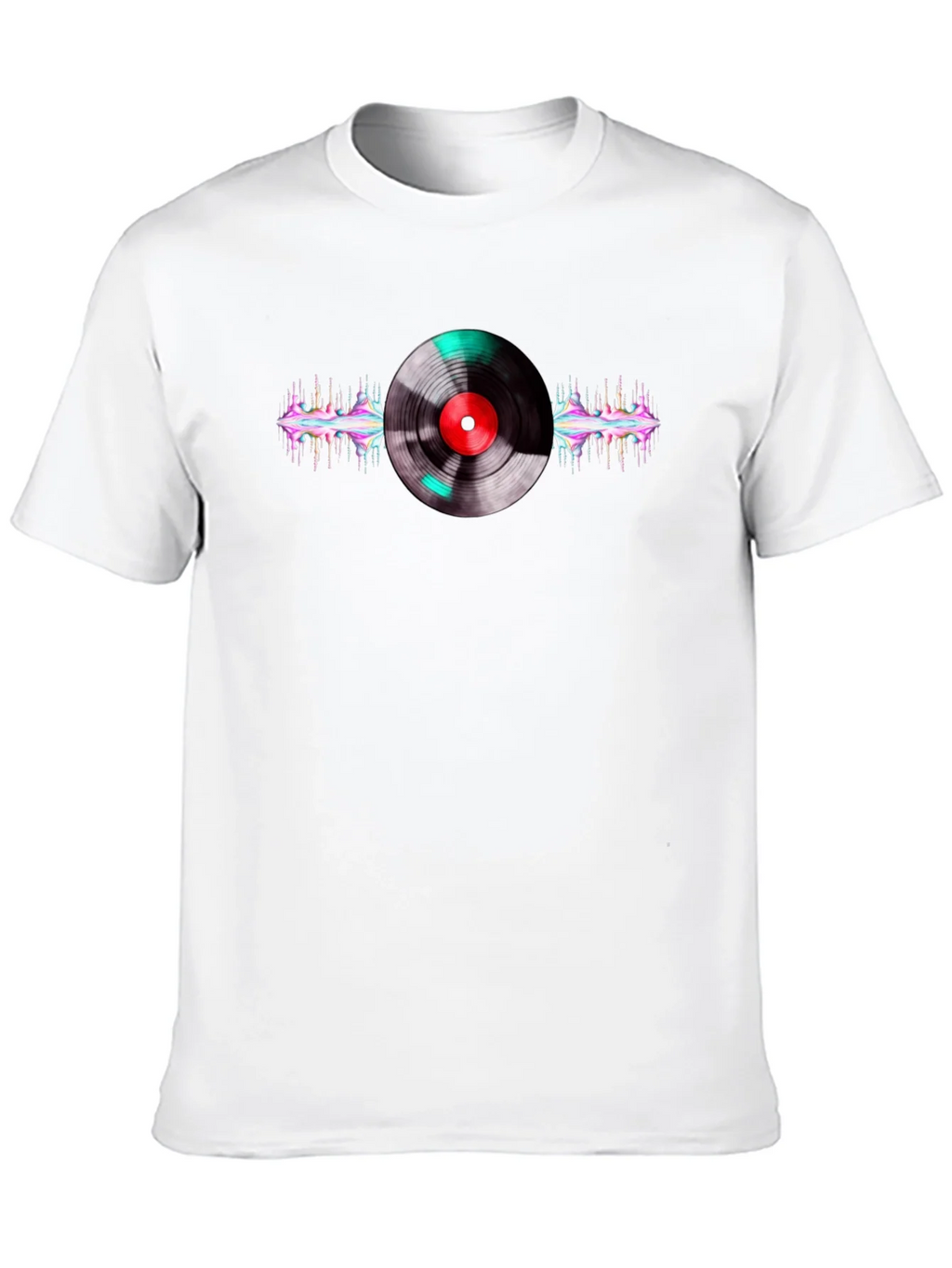 Vinyl Record Graphic Black T-Shirt product image 9