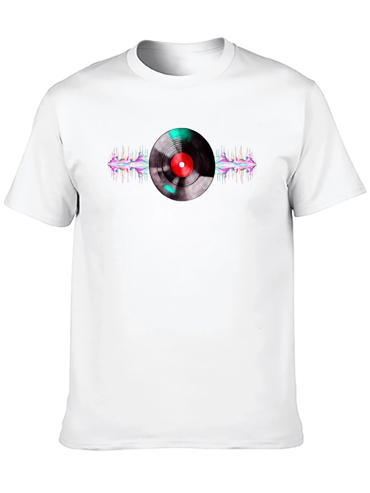 Vinyl Record Graphic Black T-Shirt product image 9