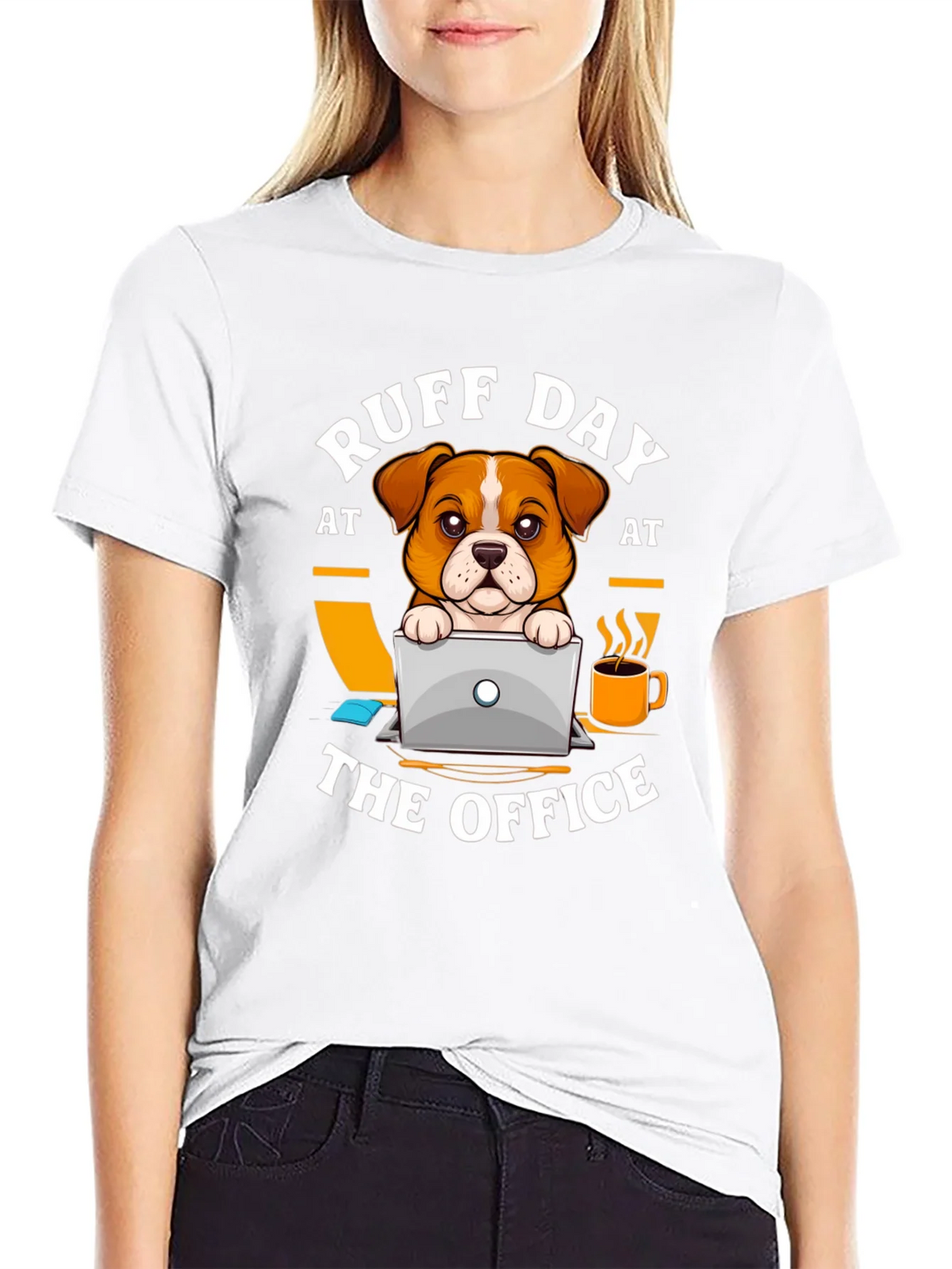 Ruff Day at the Office Dog T-Shirt product image 8