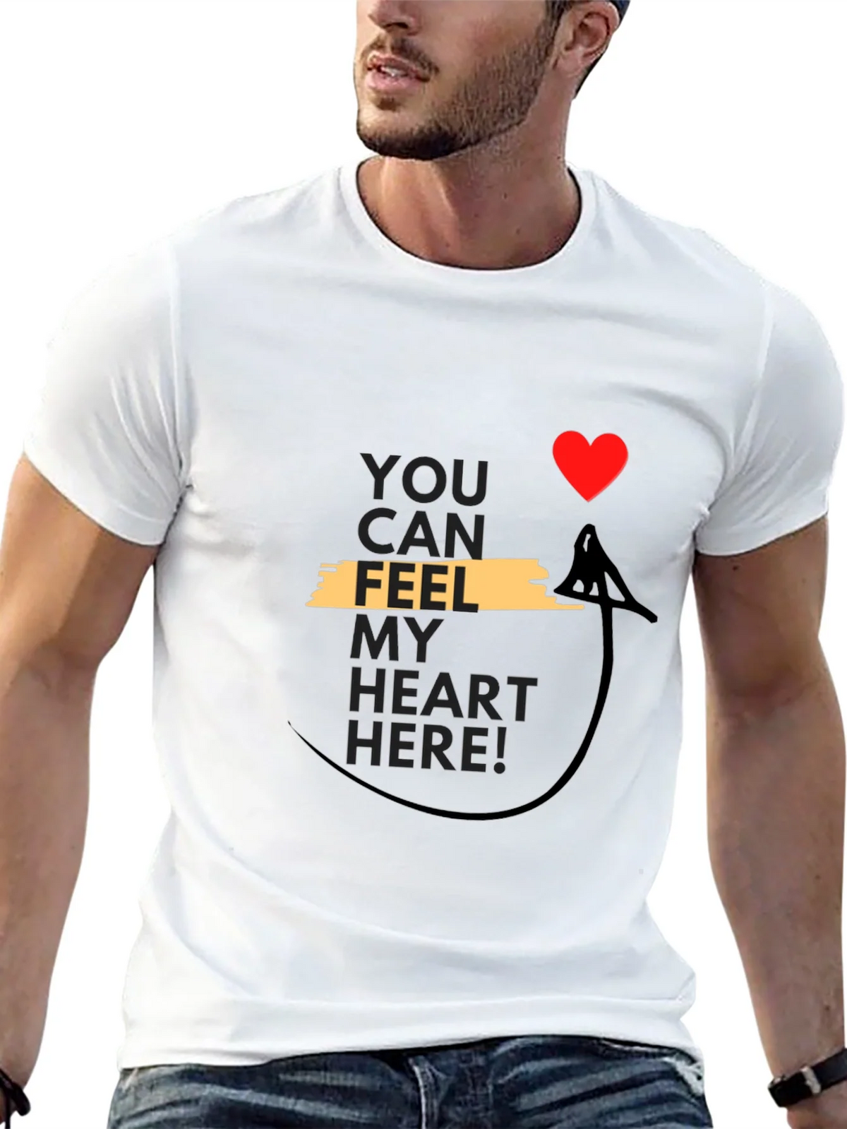 Feel My Heart T-Shirt - Unique Valentines Gift product image 12