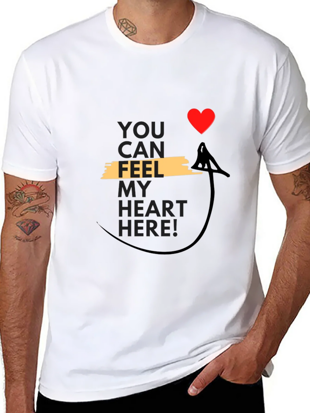 Feel My Heart T-Shirt - Unique Valentines Gift product image 7