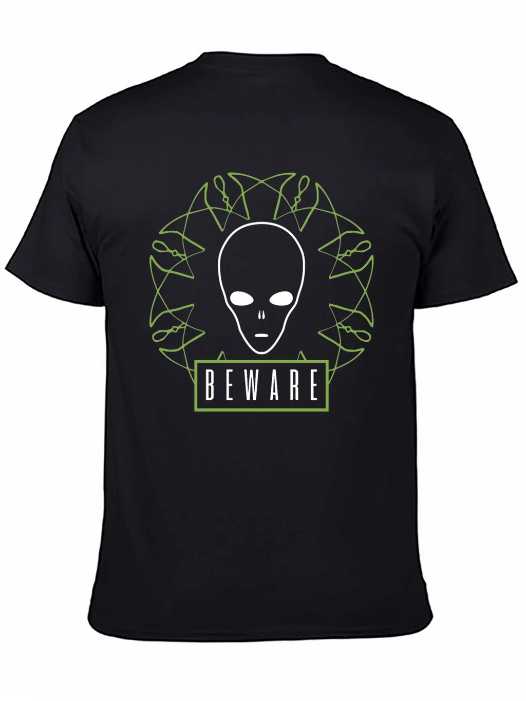 Beware Alien Graphic T-Shirt - Black product image 4