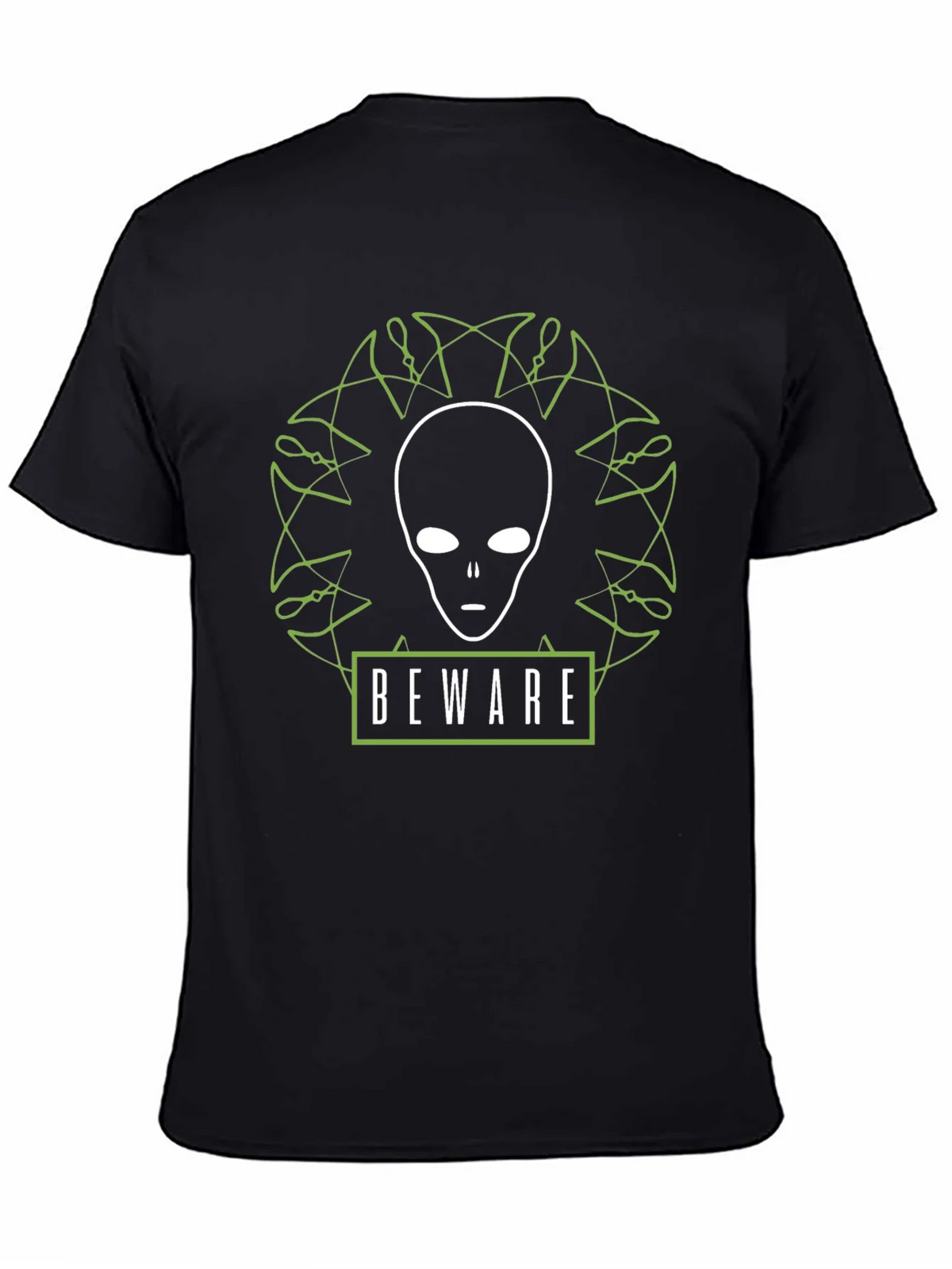 Beware Alien Graphic T-Shirt - Black product image 4
