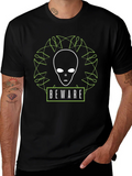 Beware Alien Graphic T-Shirt - Black product image 1