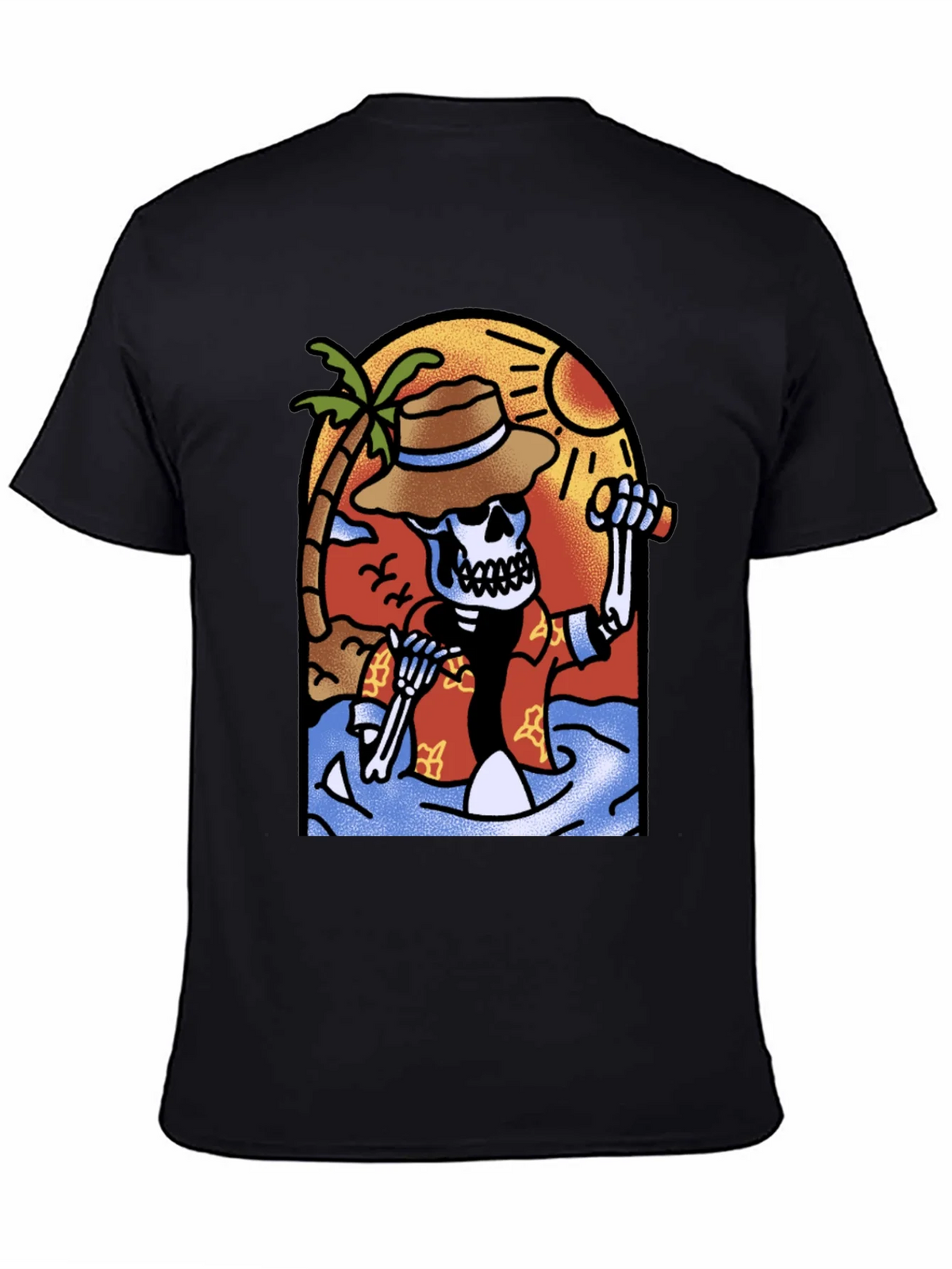 Tropical Skeleton Graphic T-Shirt product image 4