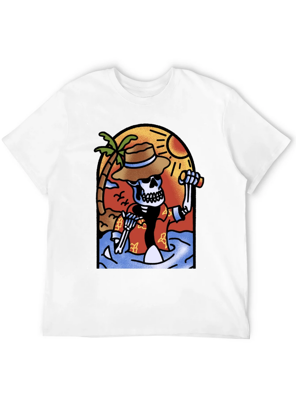Tropical Skeleton Graphic T-Shirt product image 11