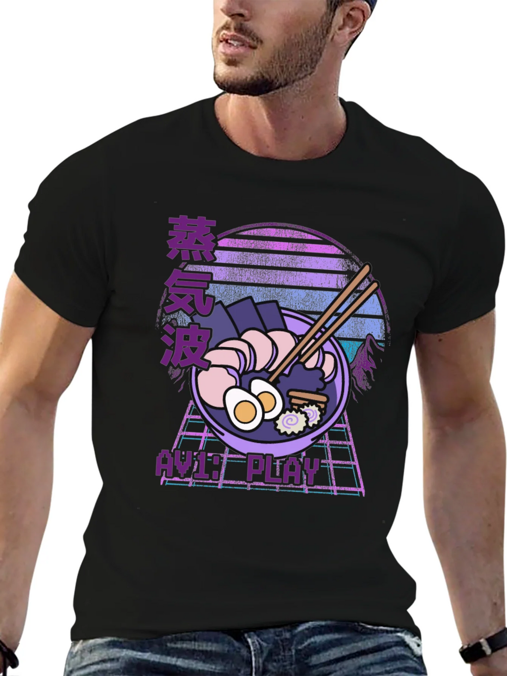 Retro Ramen Graphic T-Shirt product image 5