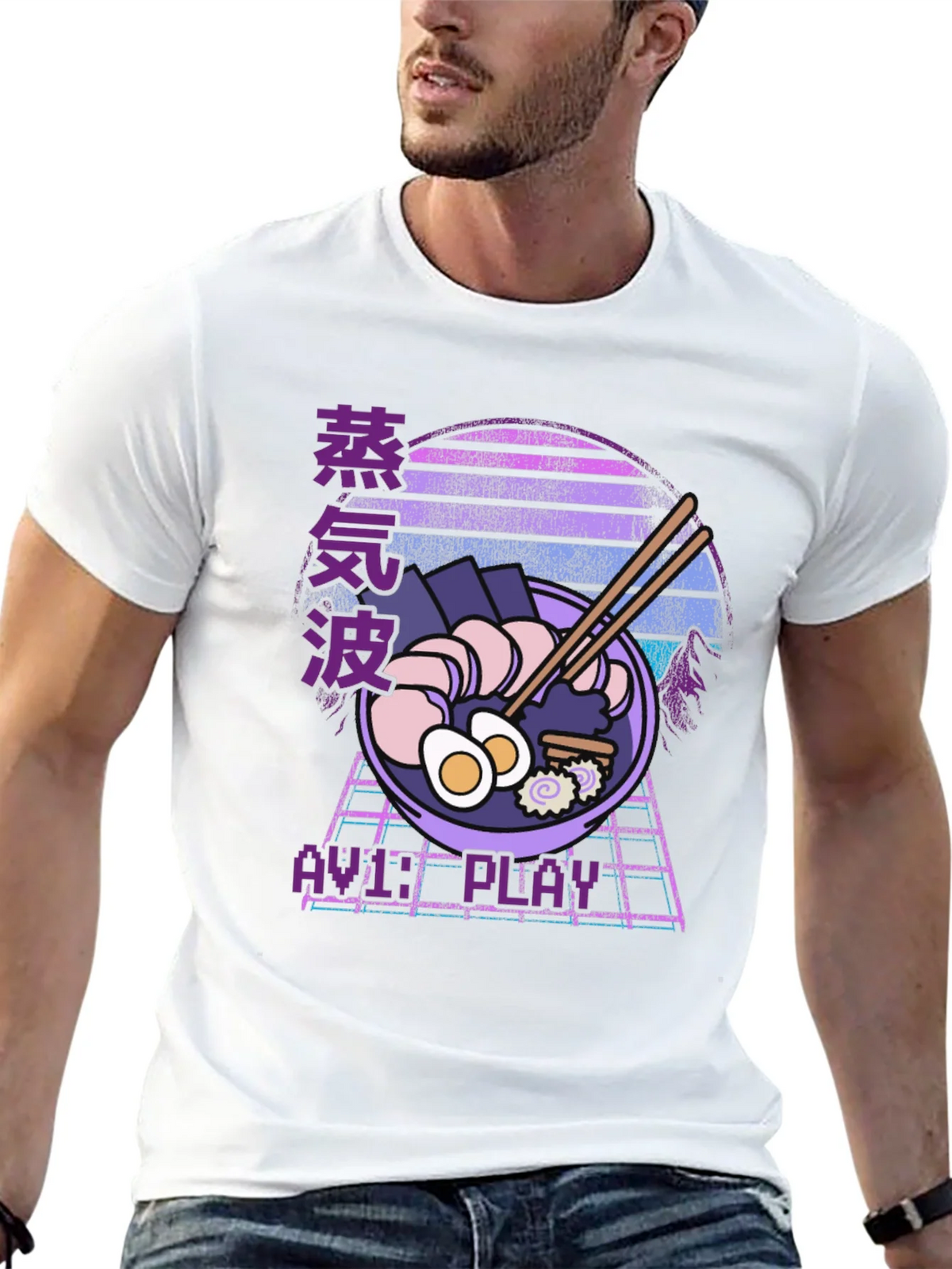 Retro Ramen Graphic T-Shirt product image 9