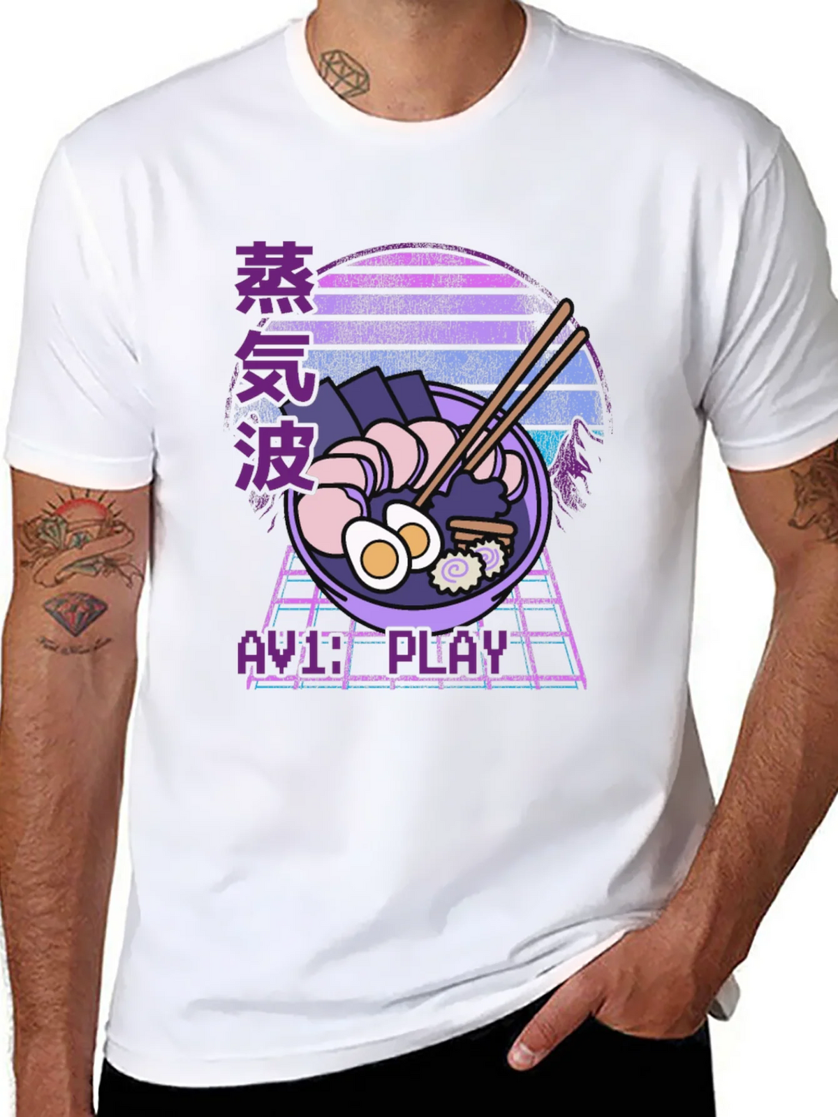 Retro Ramen Graphic T-Shirt product image 6