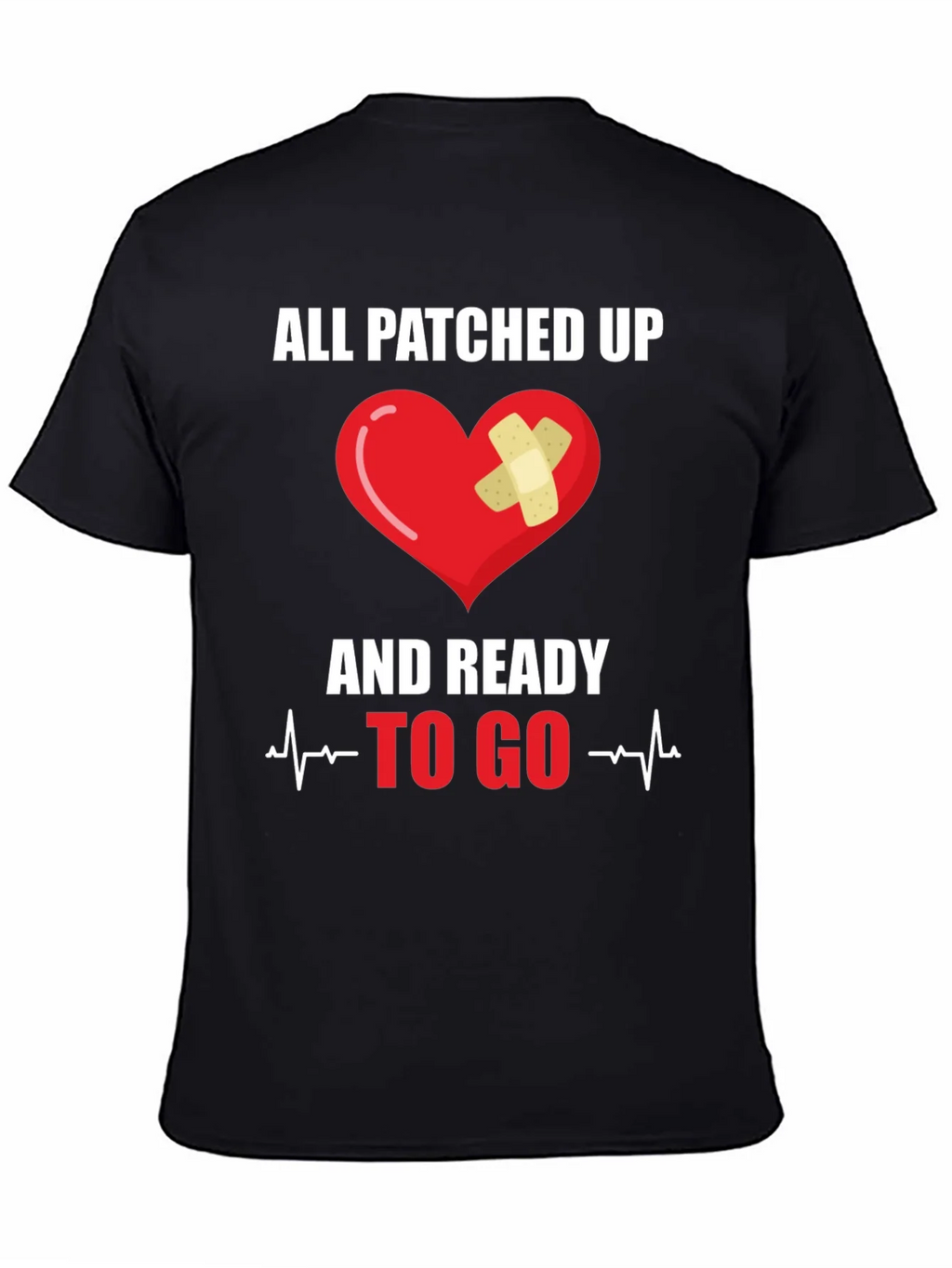 All Patched Up Heart Graphic T-Shirt product image 4