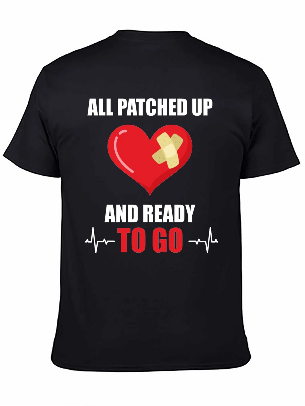 All Patched Up Heart Graphic T-Shirt product image 4