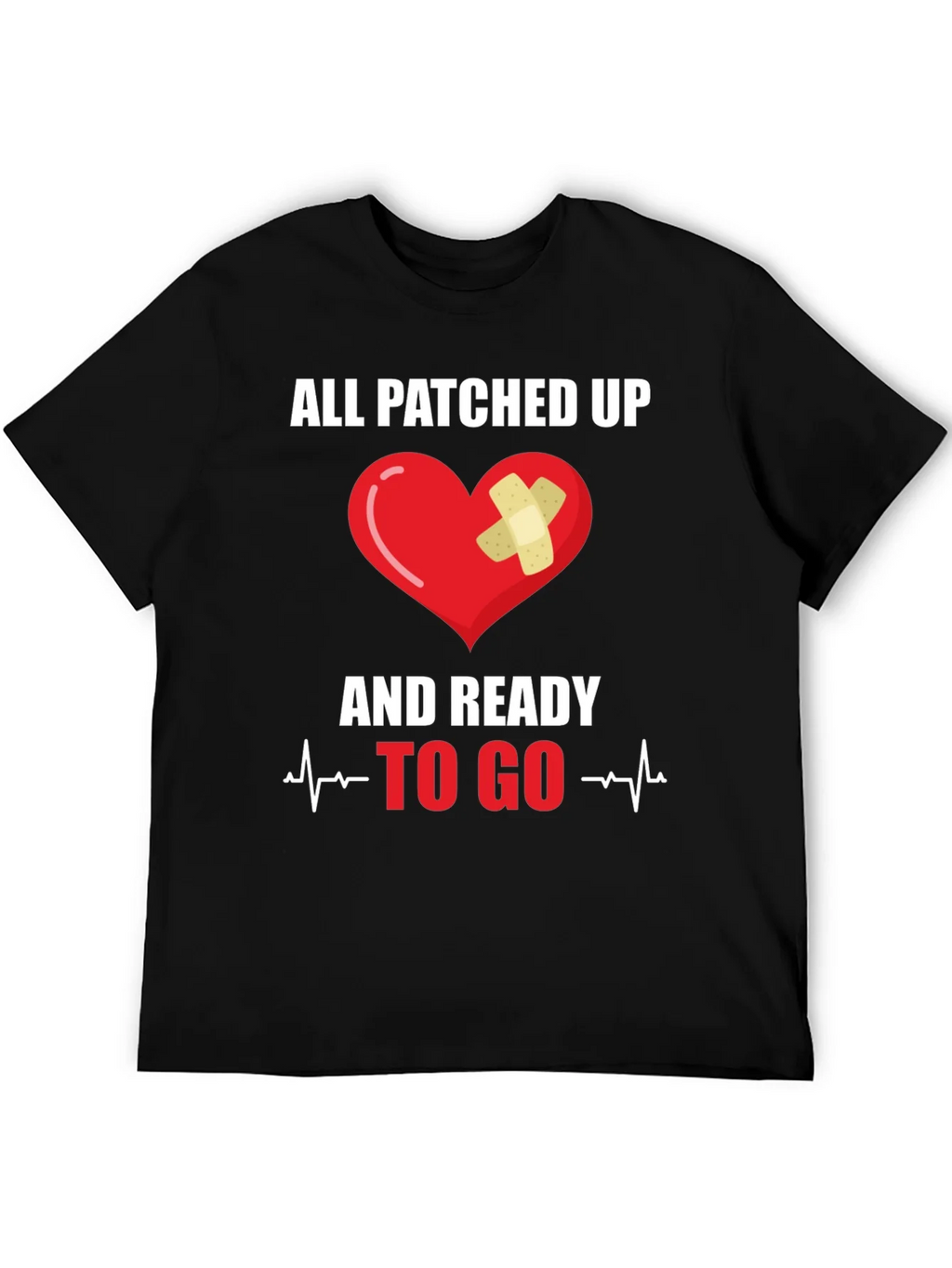 All Patched Up Heart Graphic T-Shirt product image 5