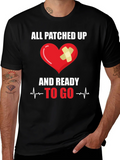 All Patched Up Heart Graphic T-Shirt product image 1