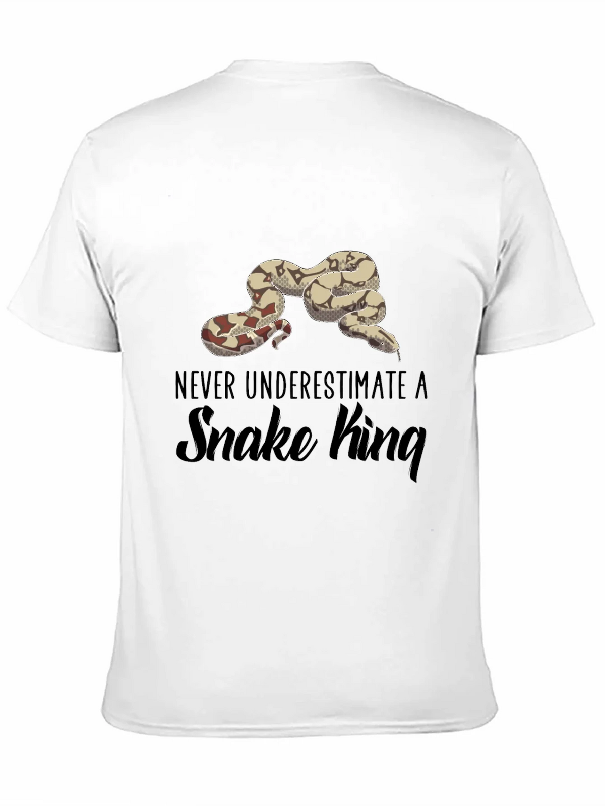 Never Underestimate A Snake King Black T-Shirt product image 10
