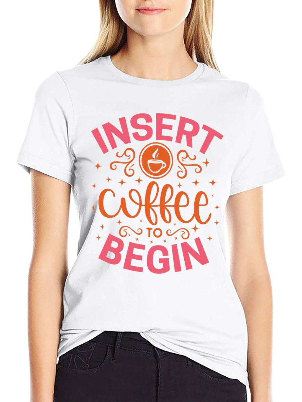 Insert Coffee to Begin T-Shirt product image 8