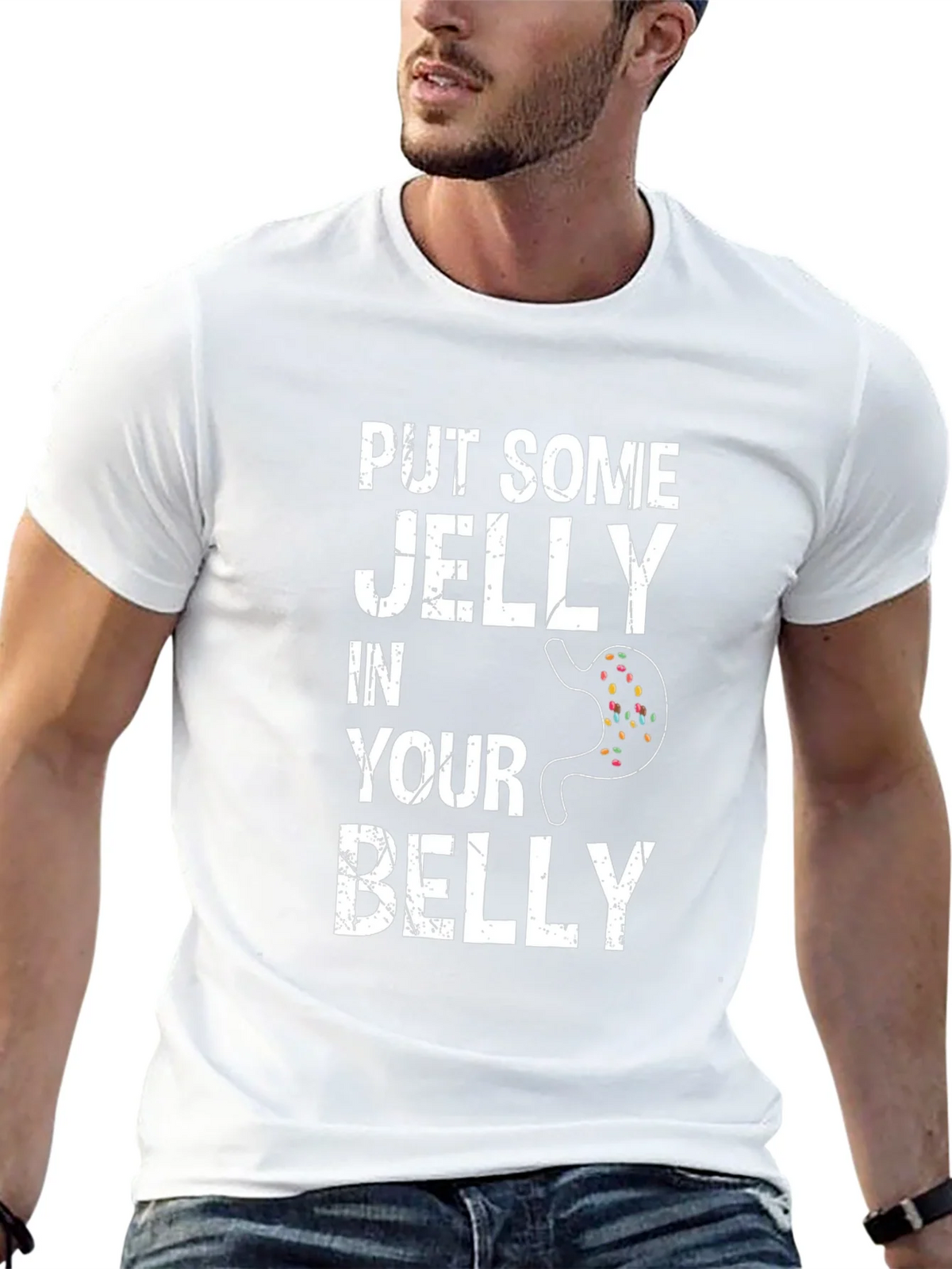 Funny Put Some Jelly in Your Belly Graphic Tee product image 12
