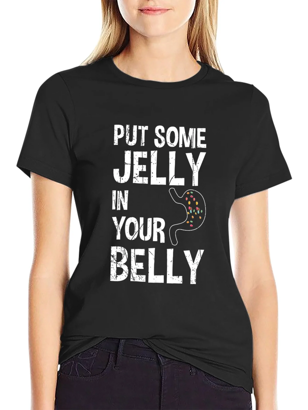 Funny Put Some Jelly in Your Belly Graphic Tee product image 2