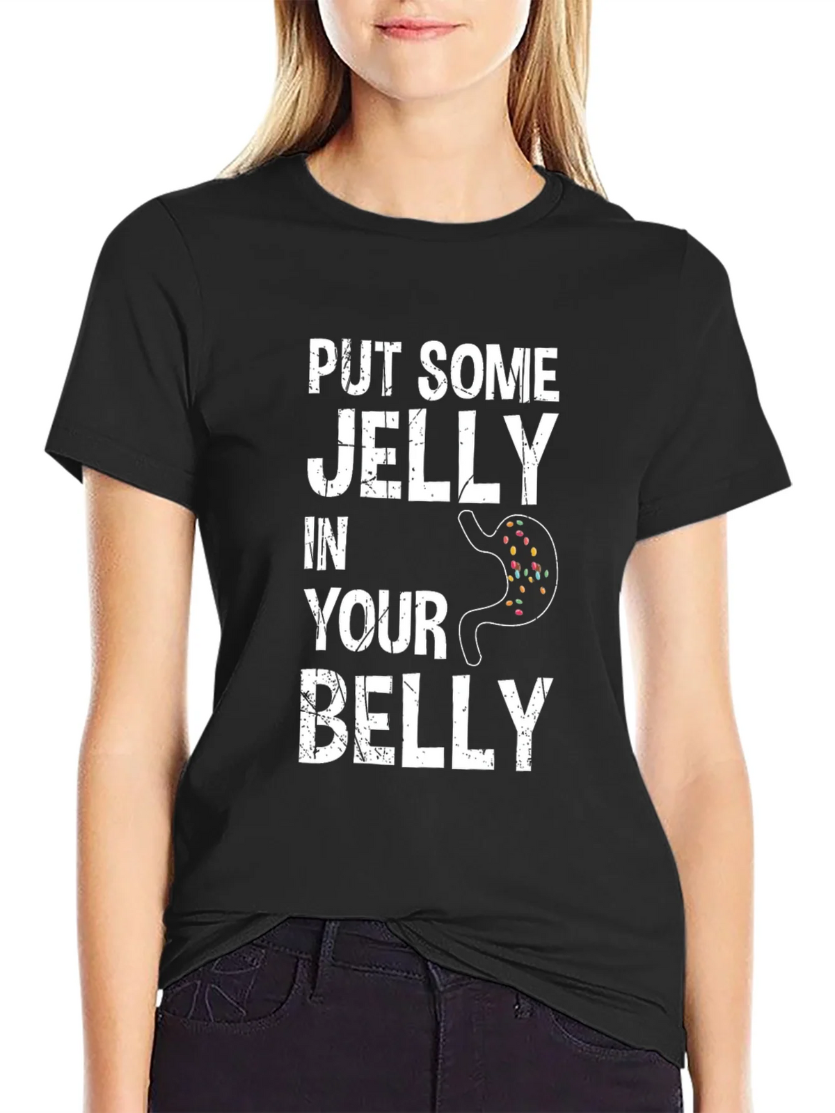 Funny Put Some Jelly in Your Belly Graphic Tee product image 2