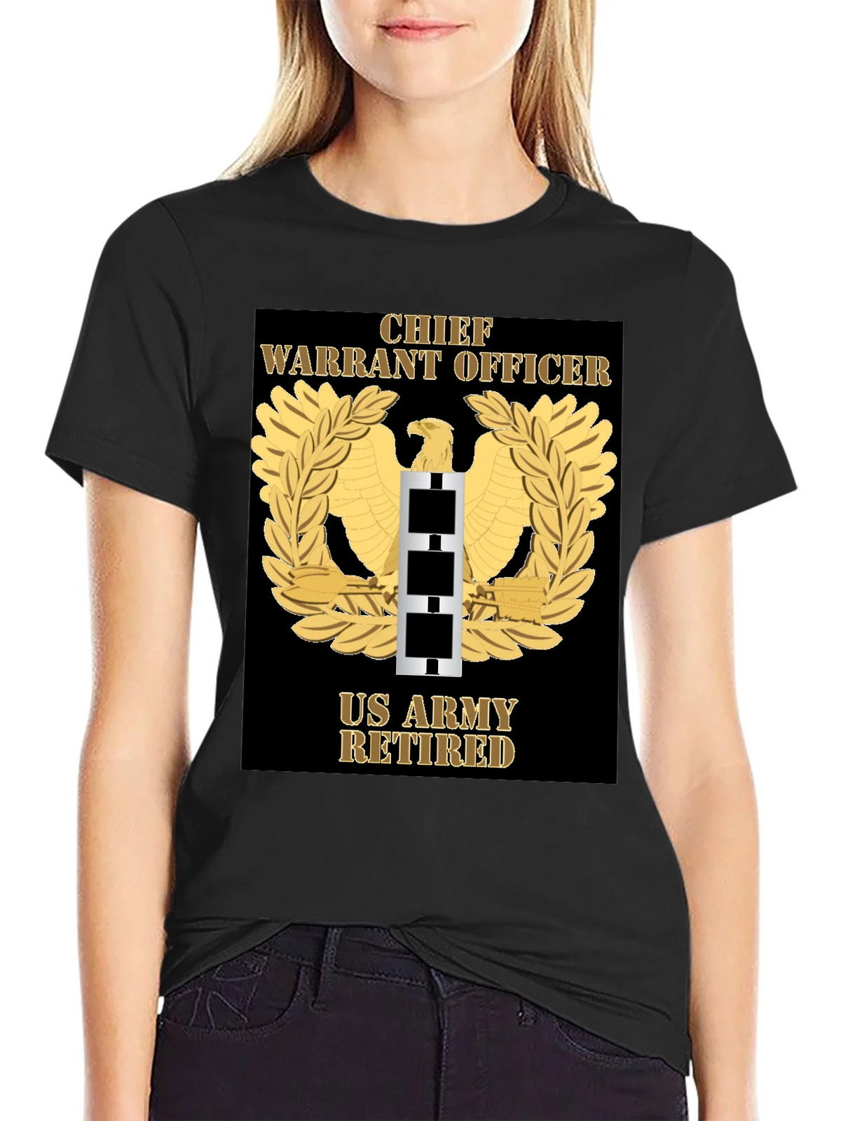 US Army Retired Chief Warrant Officer T-Shirt product image 1