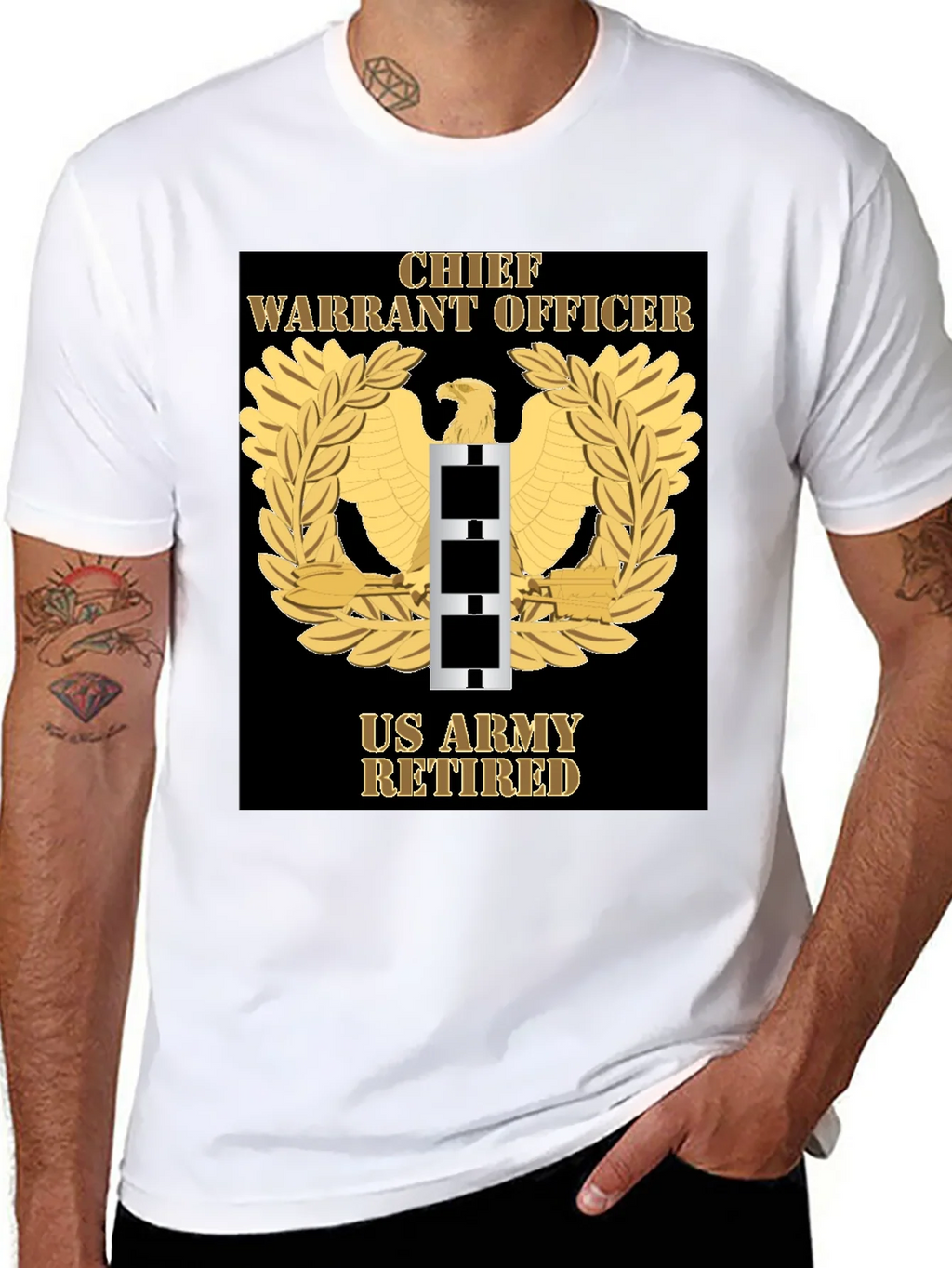 US Army Retired Chief Warrant Officer T-Shirt product image 4