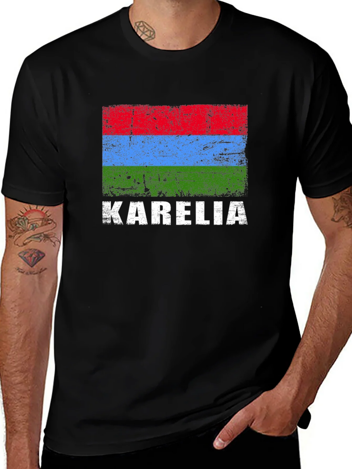 Karelia Flag Graphic T-Shirt product image 1