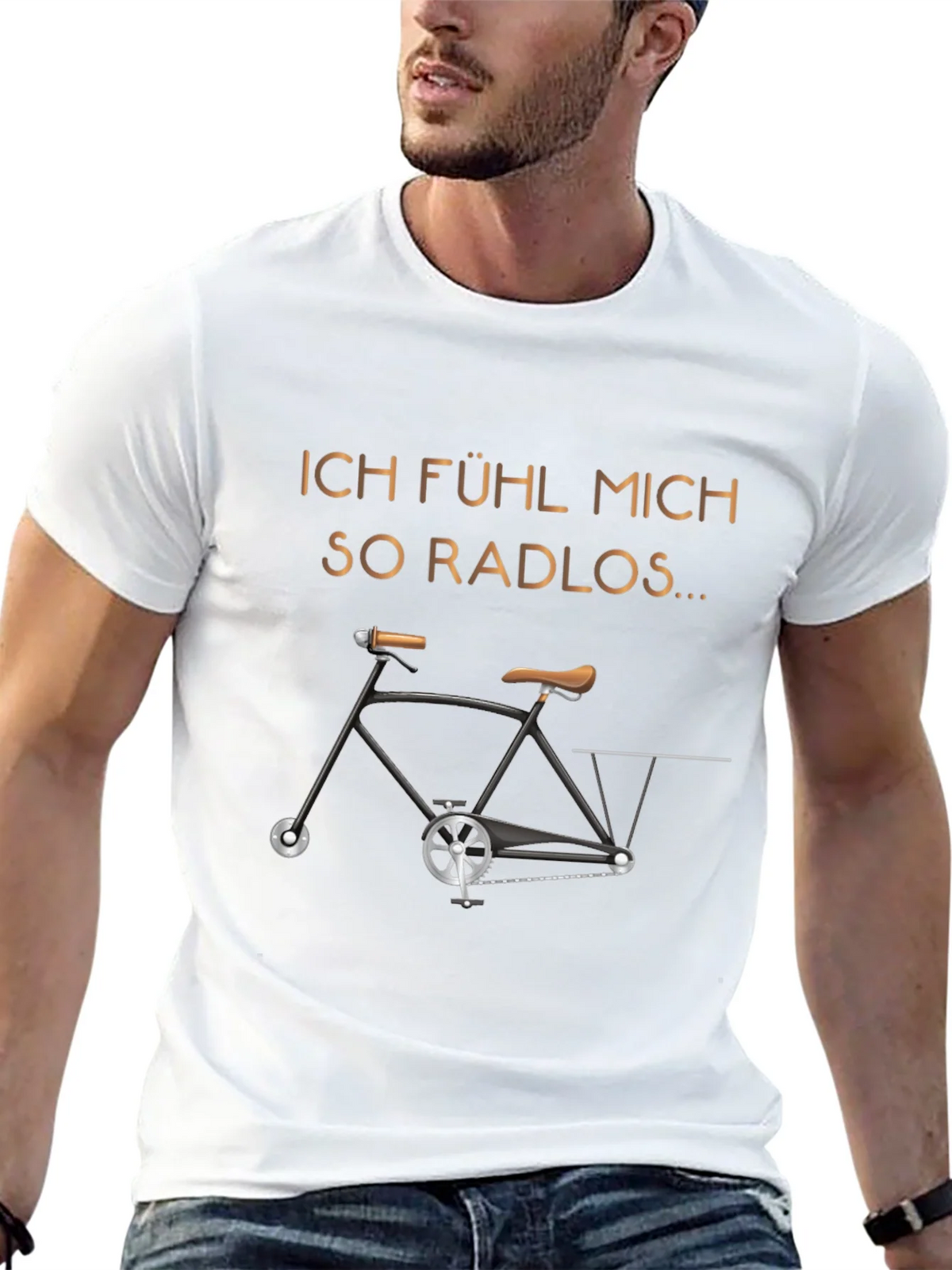 Ich Fuhl Mich So Radlos T-Shirt - Bicycle Humor Tee product image 12