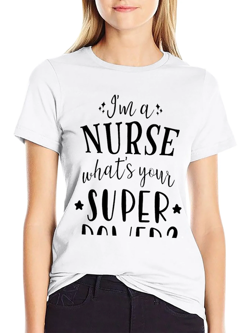 Nurse Superpowers Graphic Tee - Black Unisex T-Shirt product image 8