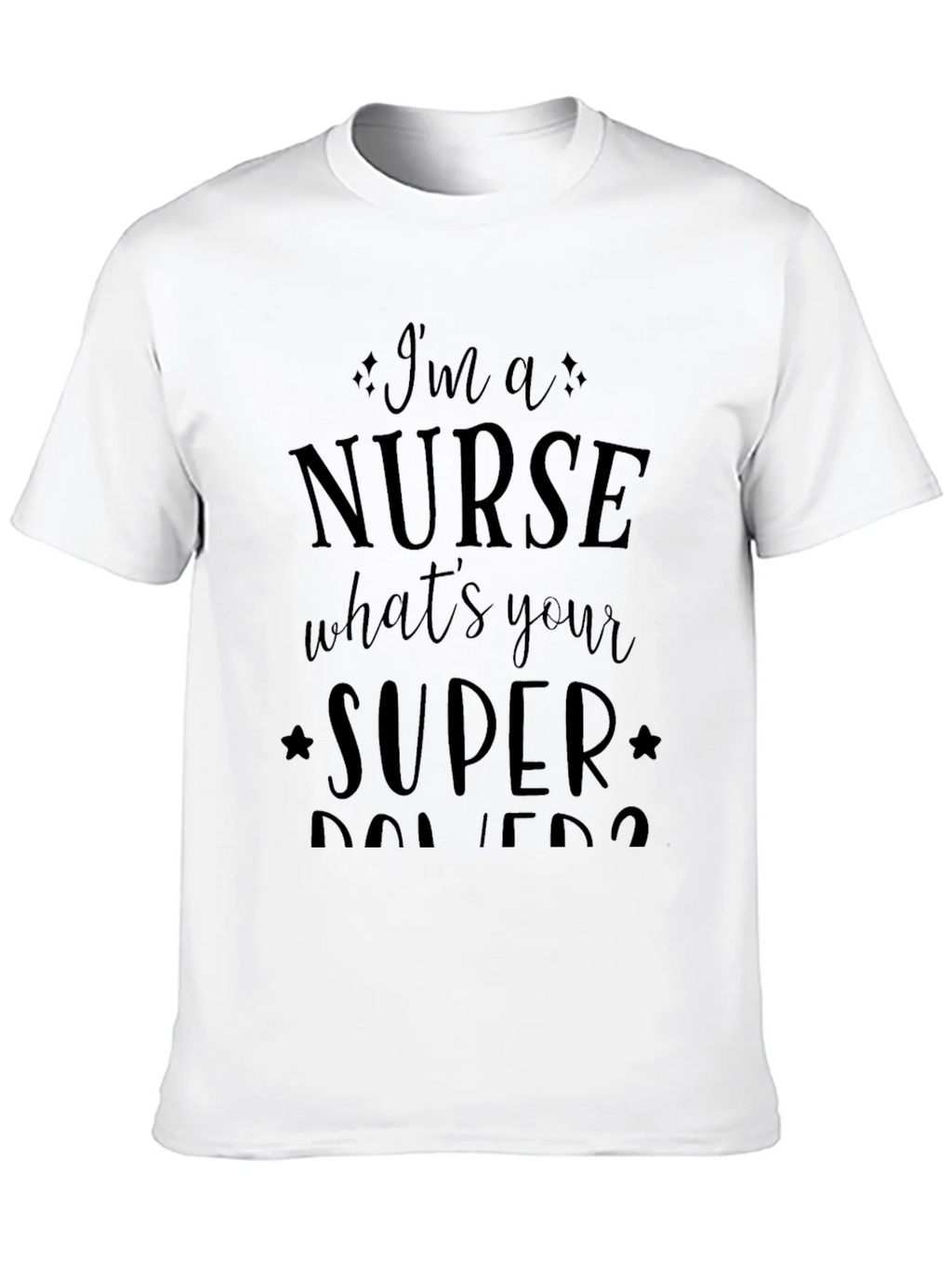 Nurse Superpowers Graphic Tee - Black Unisex T-Shirt product image 9