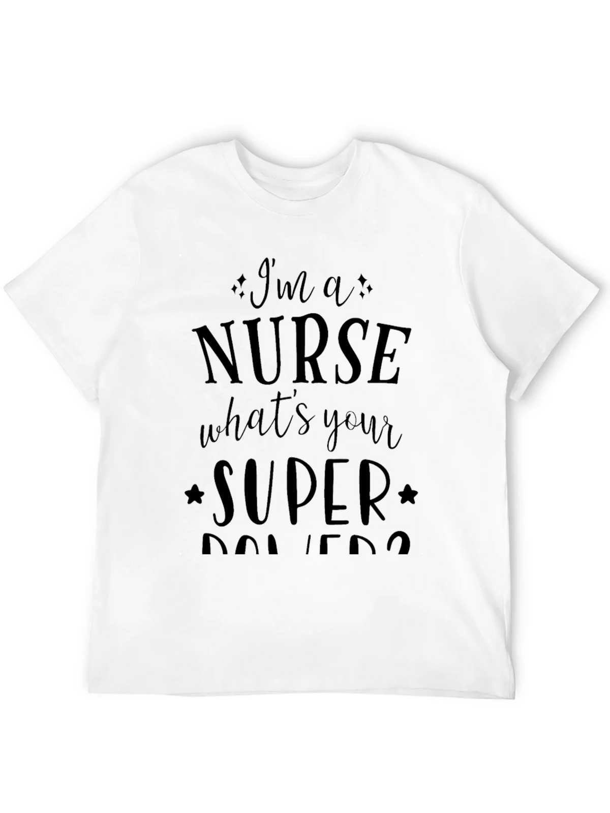 Nurse Superpowers Graphic Tee - Black Unisex T-Shirt product image 11