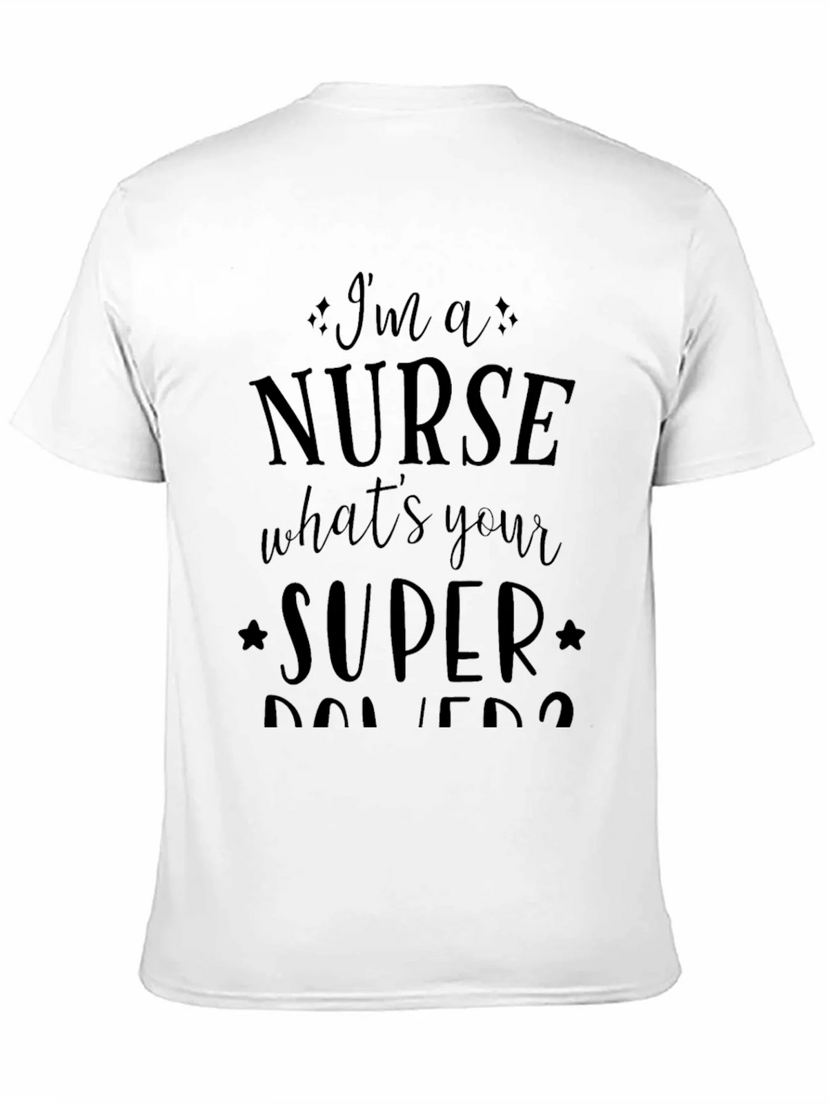 Nurse Superpowers Graphic Tee - Black Unisex T-Shirt product image 10