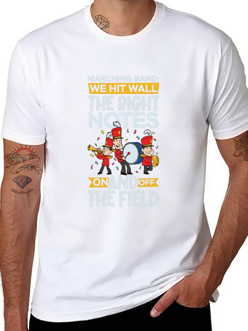 Marching Band T-Shirt: We Hit Wall The Right Notes On and product image 7