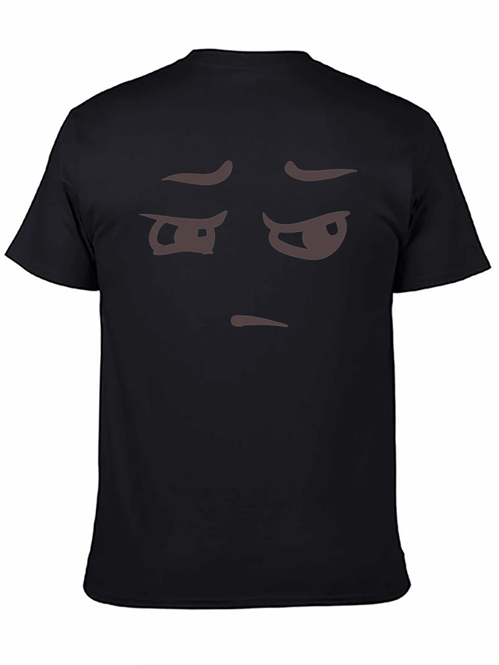Skeptical Emoji Black T-Shirt product image 4